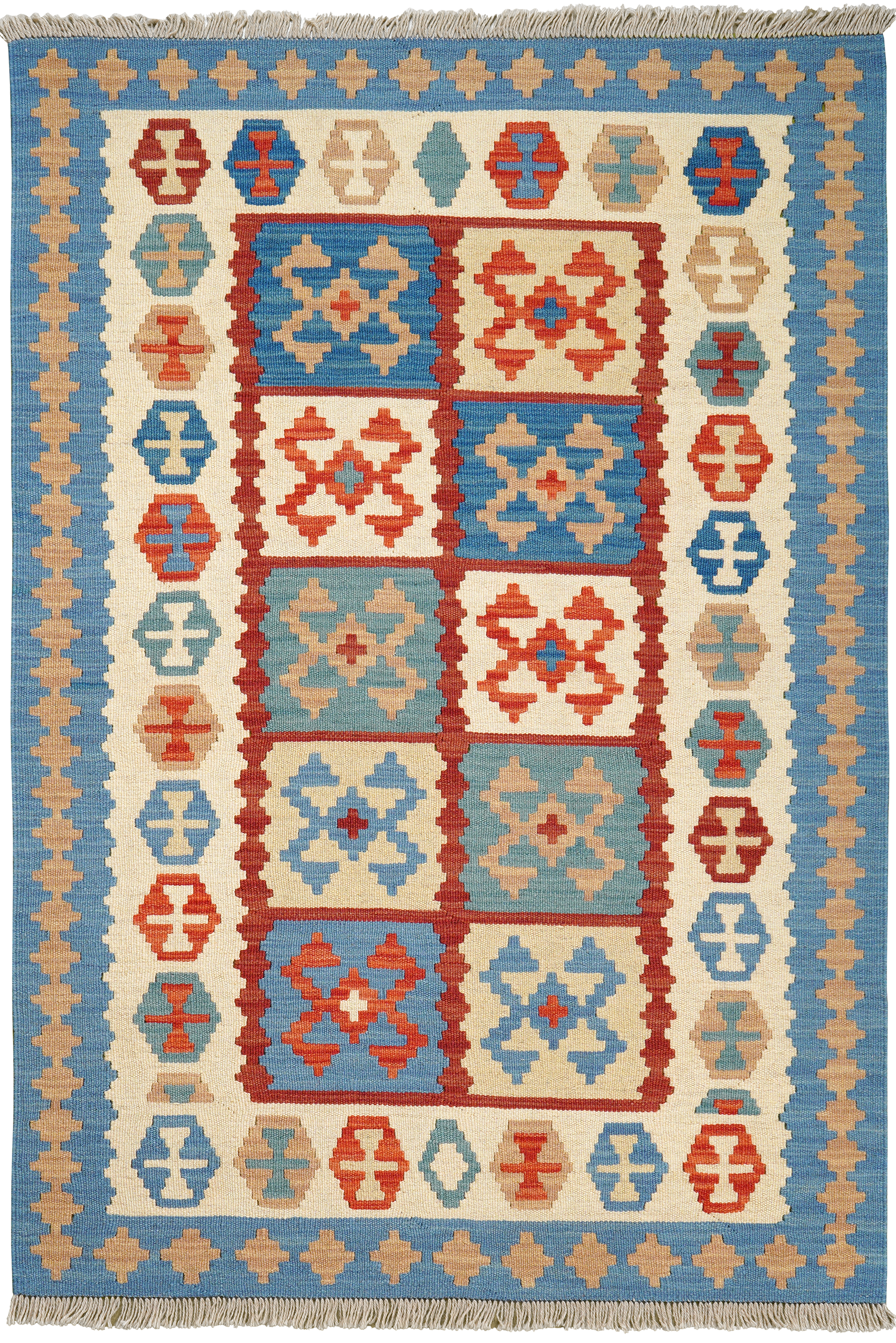 Kilim Gashgai Teppich Mehrfarbig