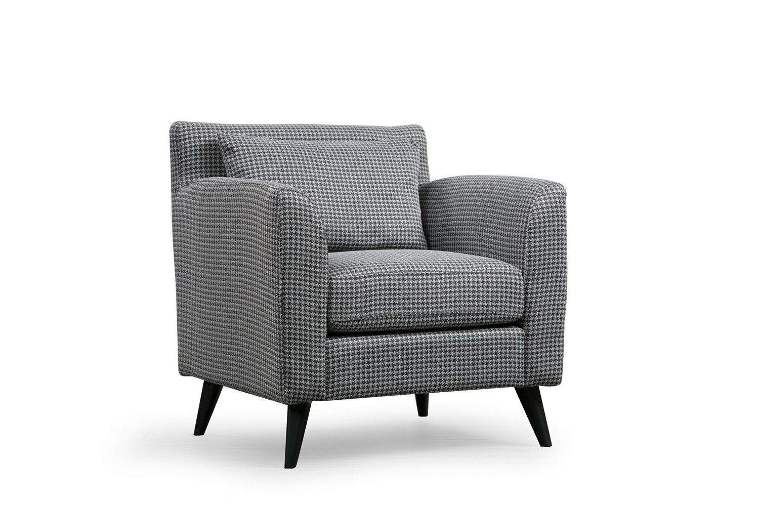 Nordic Armchair Patterned Black