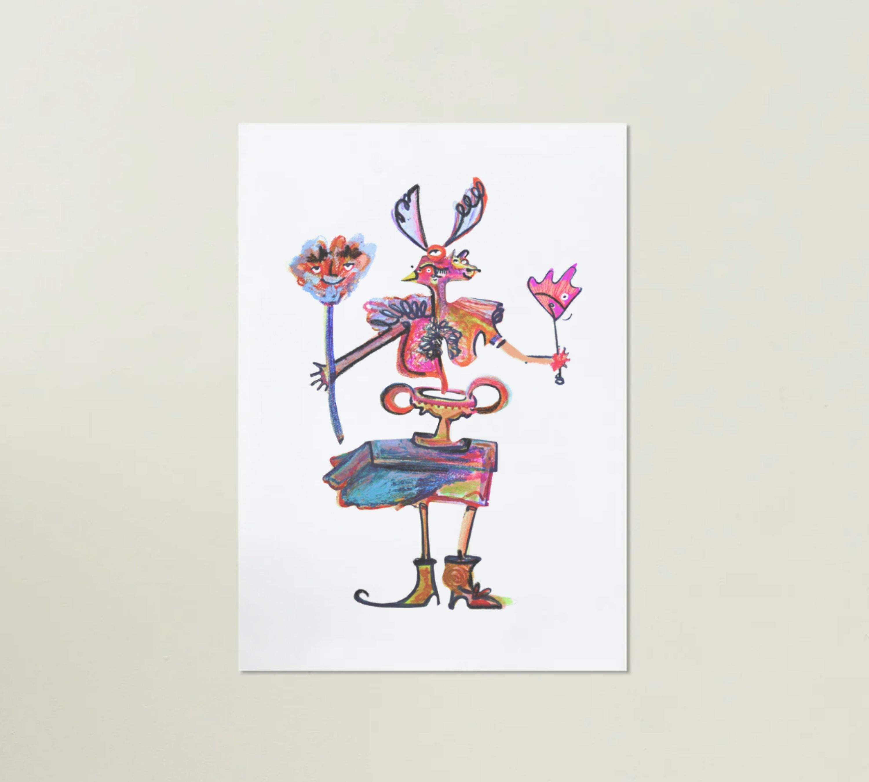 Hekate Kunstdruck Mehrfarbig