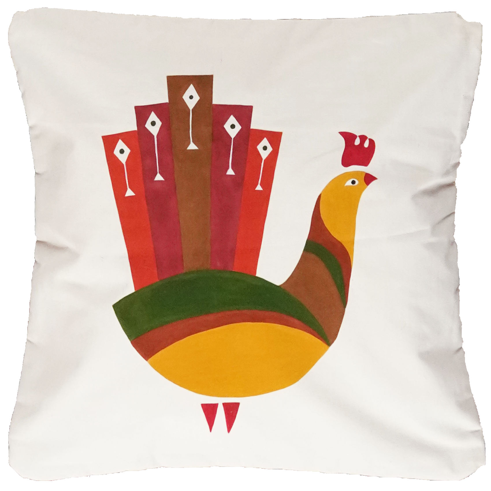 Kelim Kissen Wolle Mehrfarbig