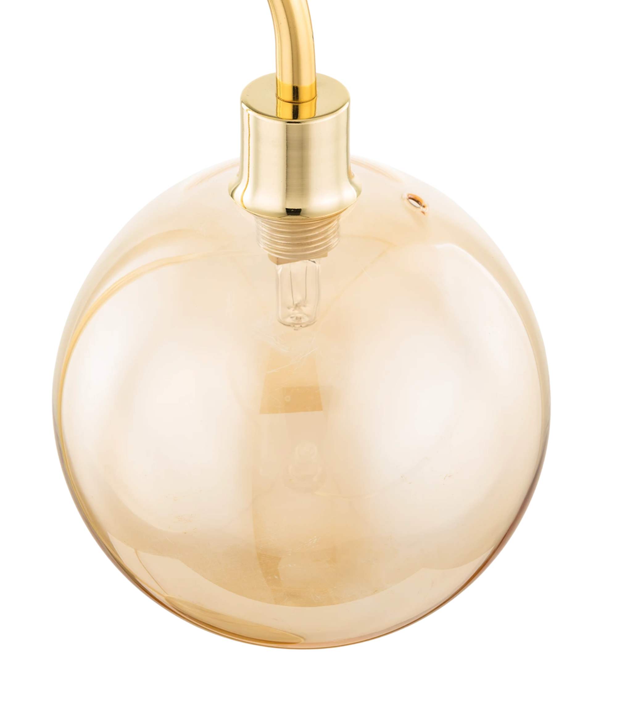 Tischlampe 1-flammig Glas Metall