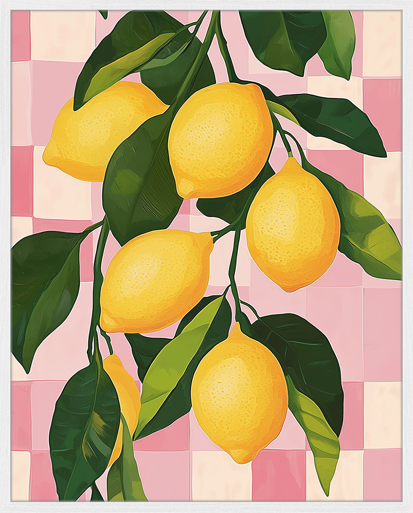 Citrus Art Kunstdruck mit Rahmen Mehrfarbig