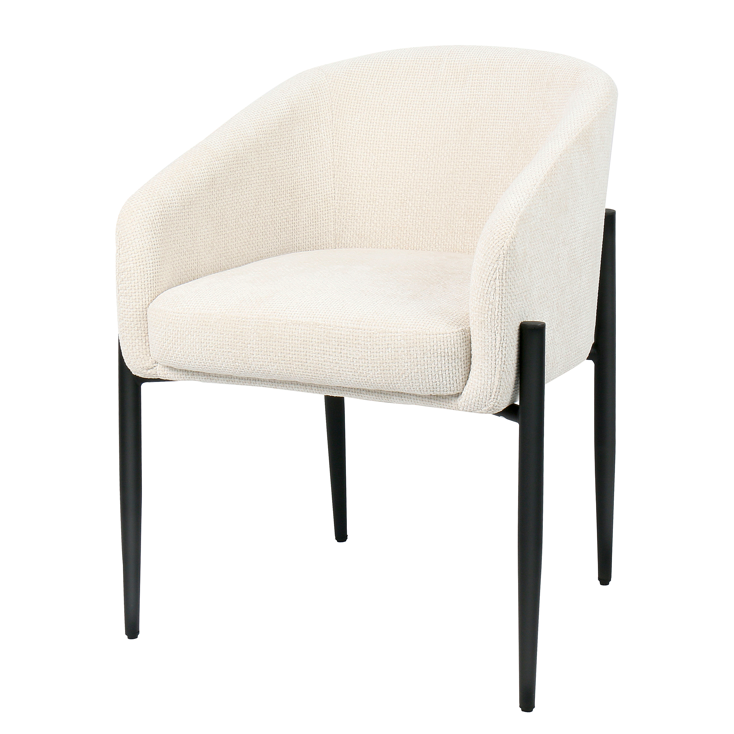 Stensved Polsterstuhl Eisen Textil Beige