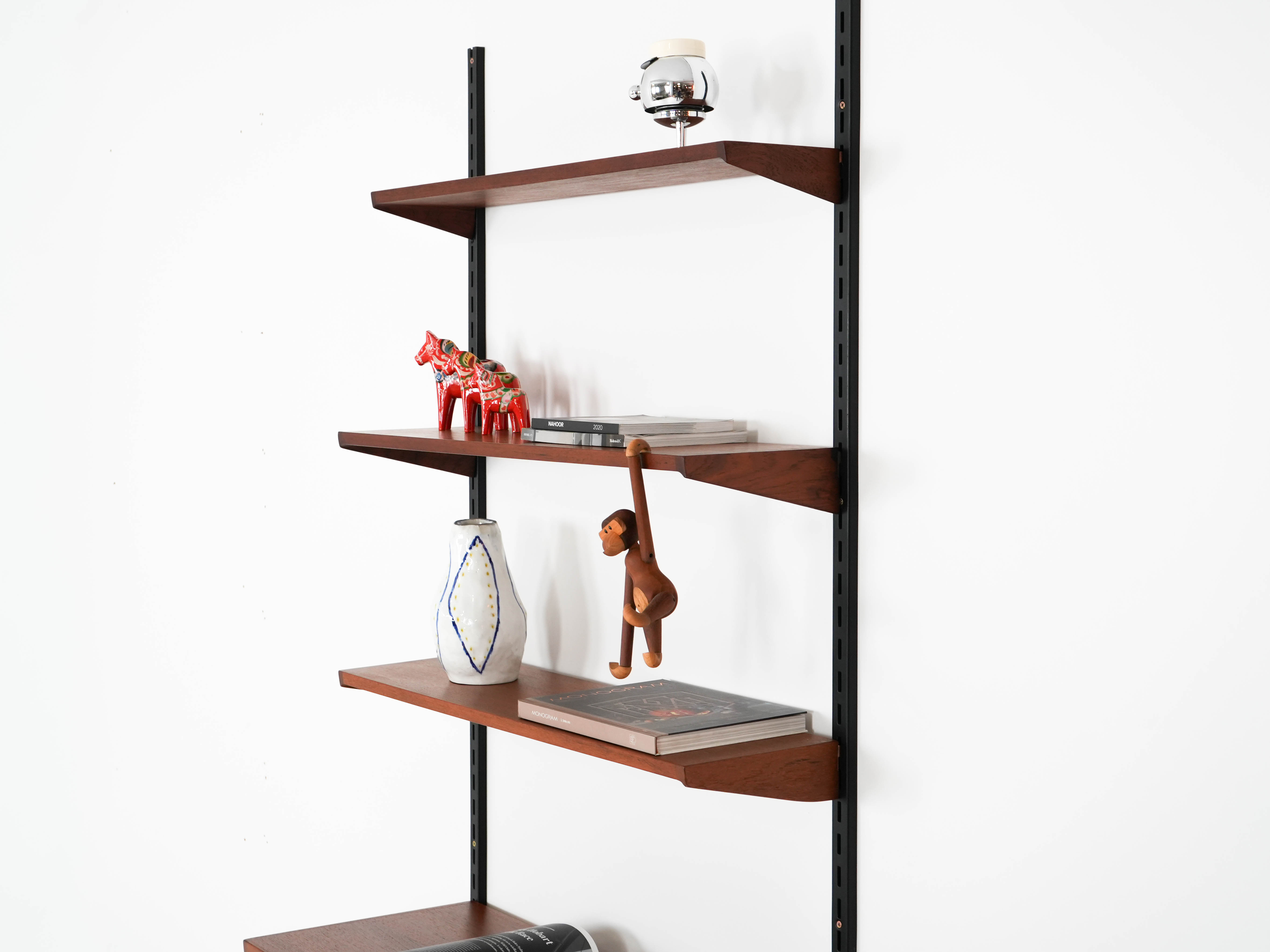 Modular teak shelving unit 1960s