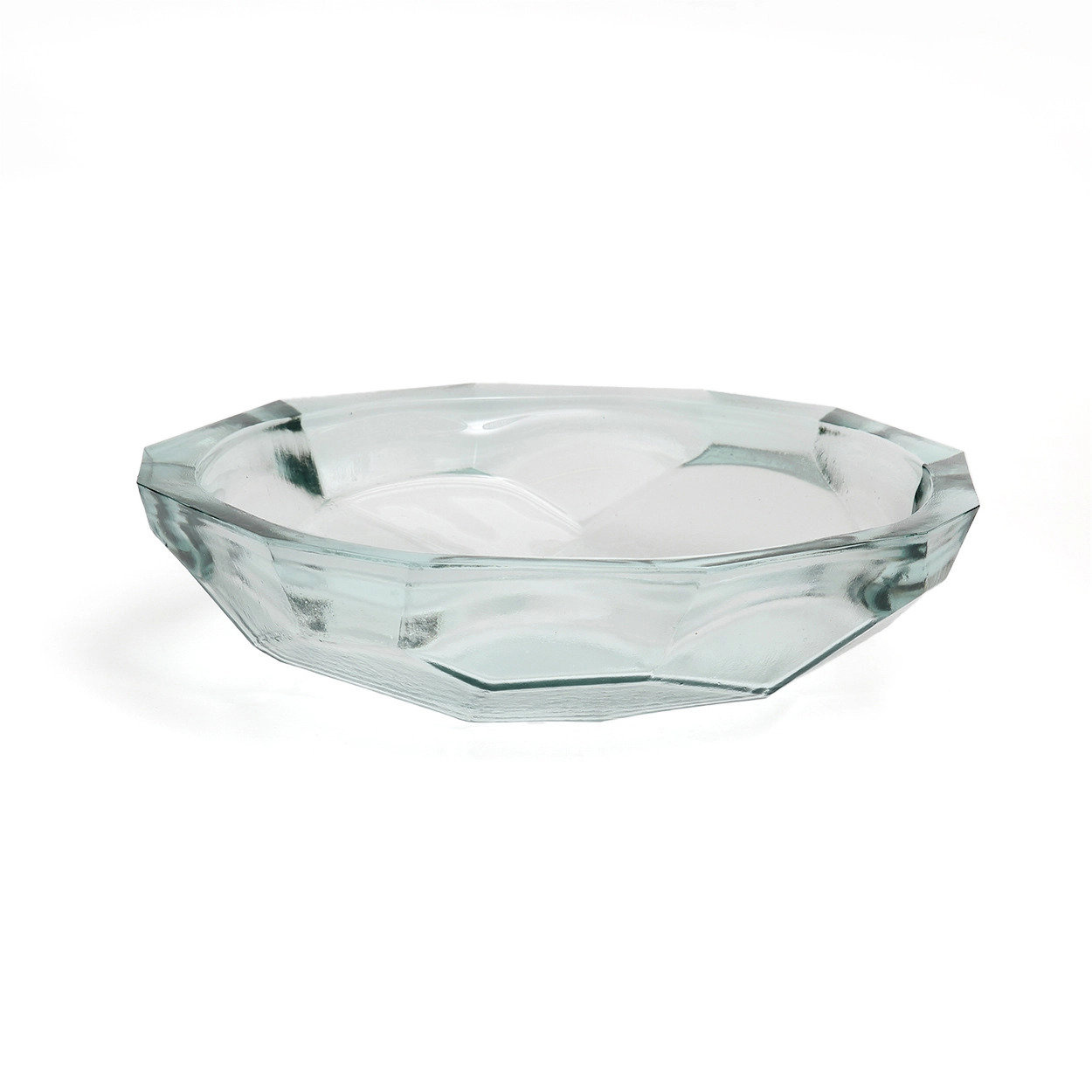 Origami Schale Hellblau Glas