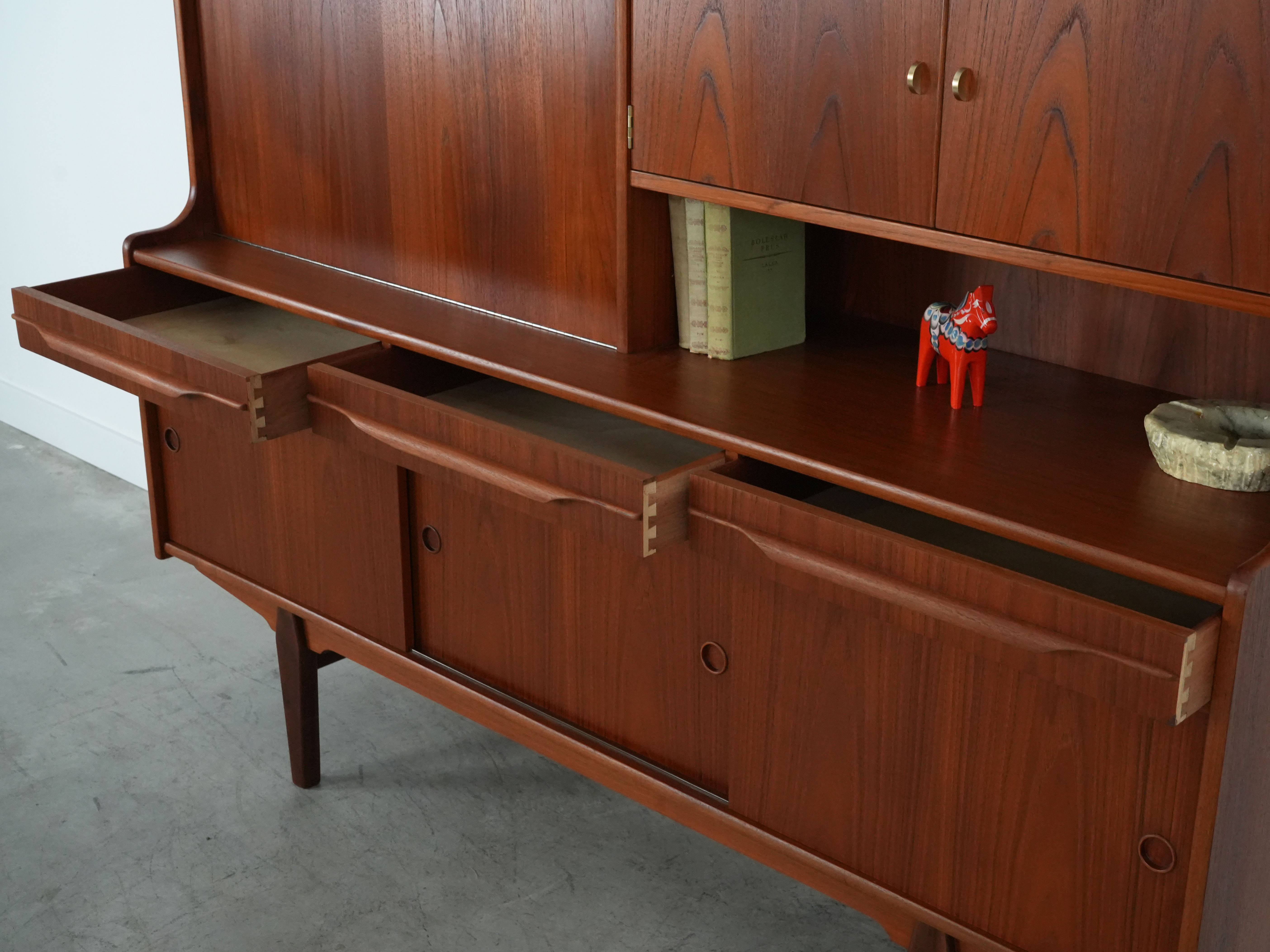 Highboard Teakholz 1960er Jahre