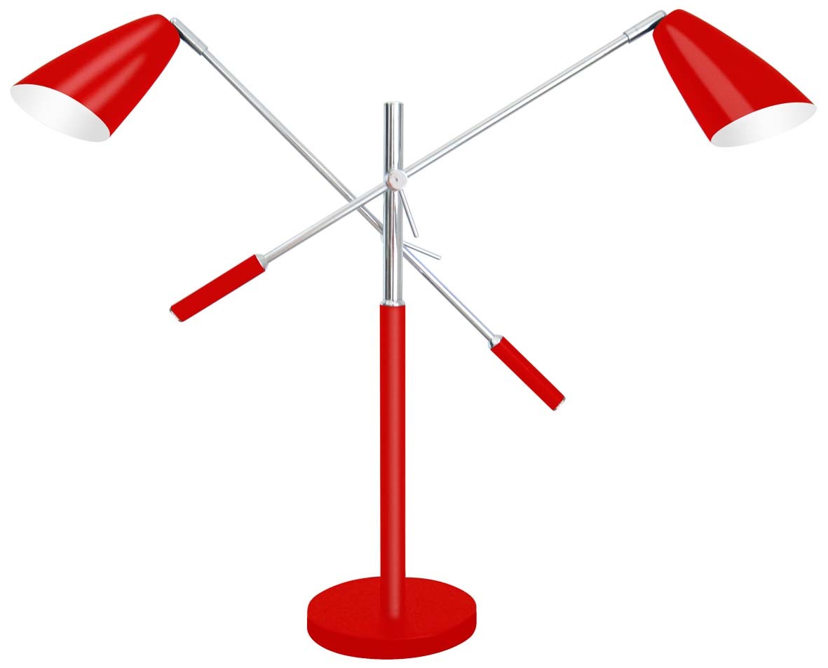 Modeste Tischlampe Metall Rouge