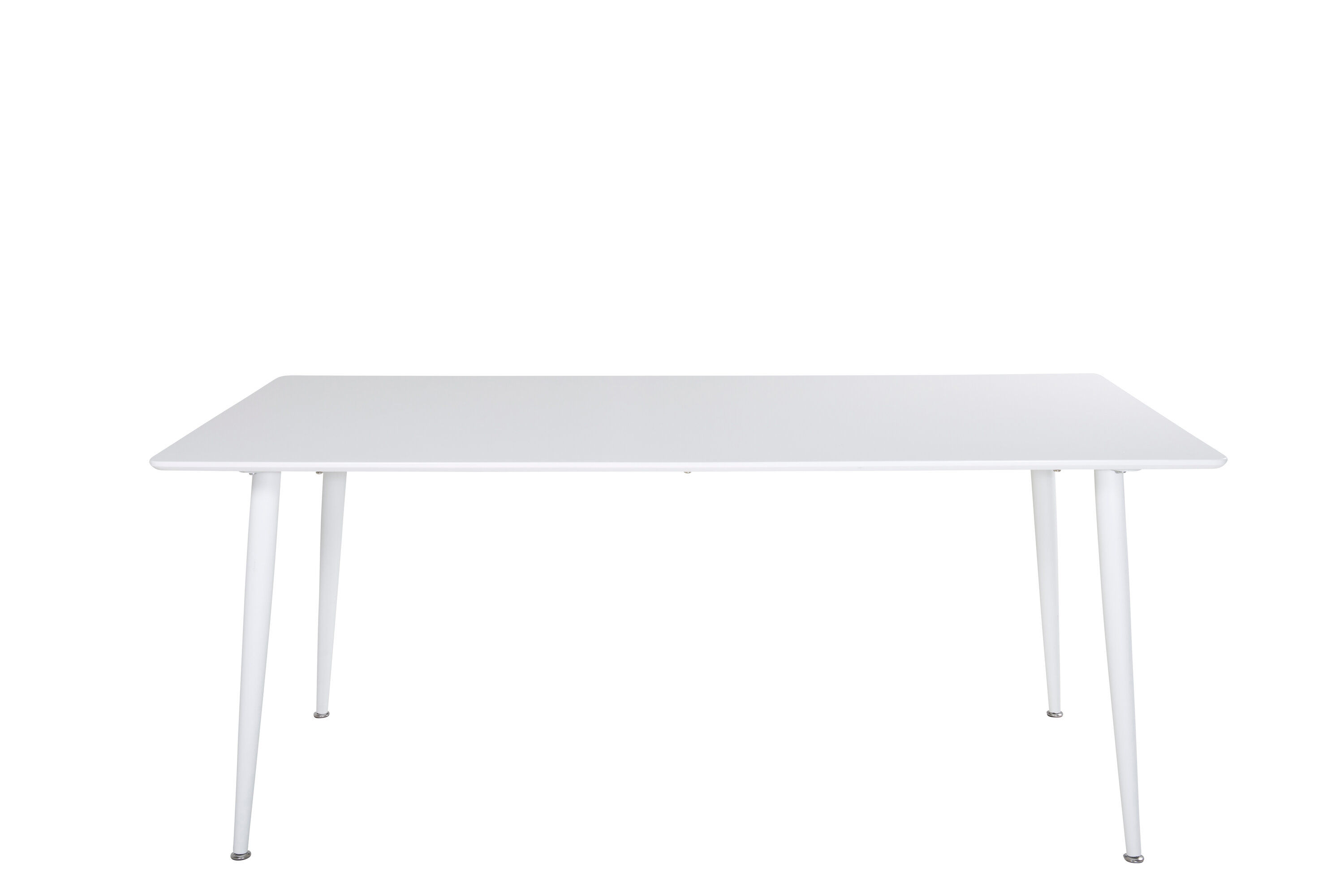Polar Dining table MDF Metal White 90x180cm