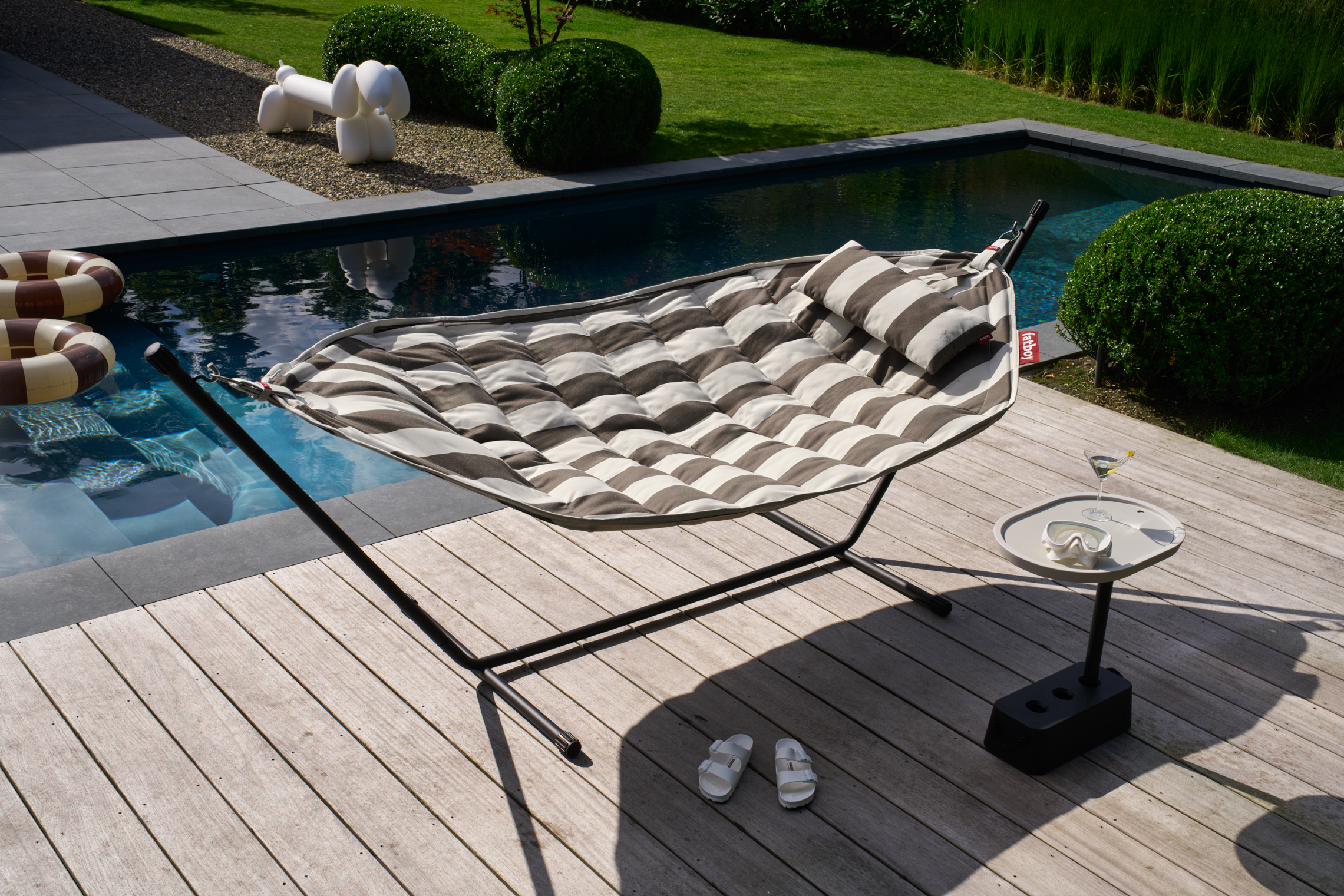 Headdemock Hängematte Superb Deluxe Metall Textil Mehrfarbig