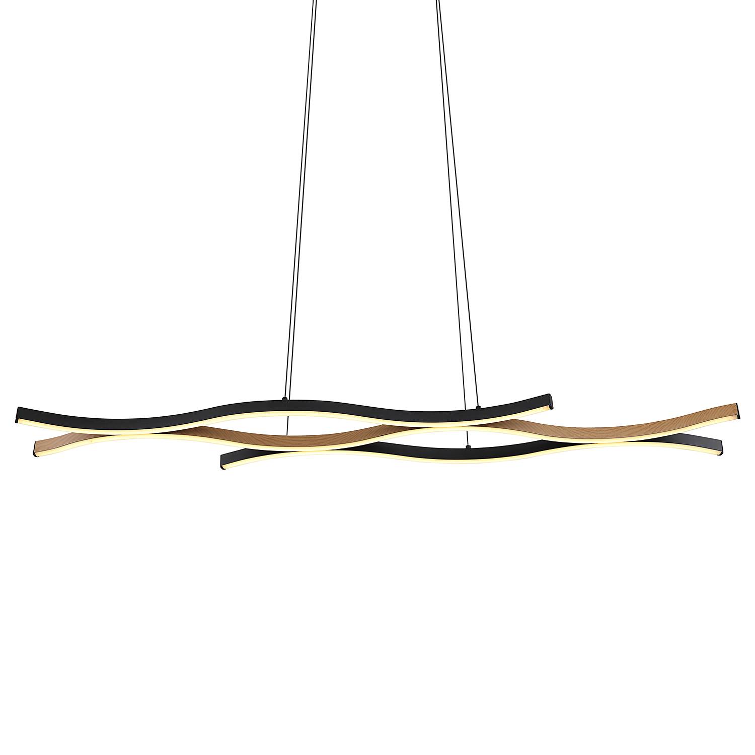 Pendant light Geronimo 1-light aluminum beige black