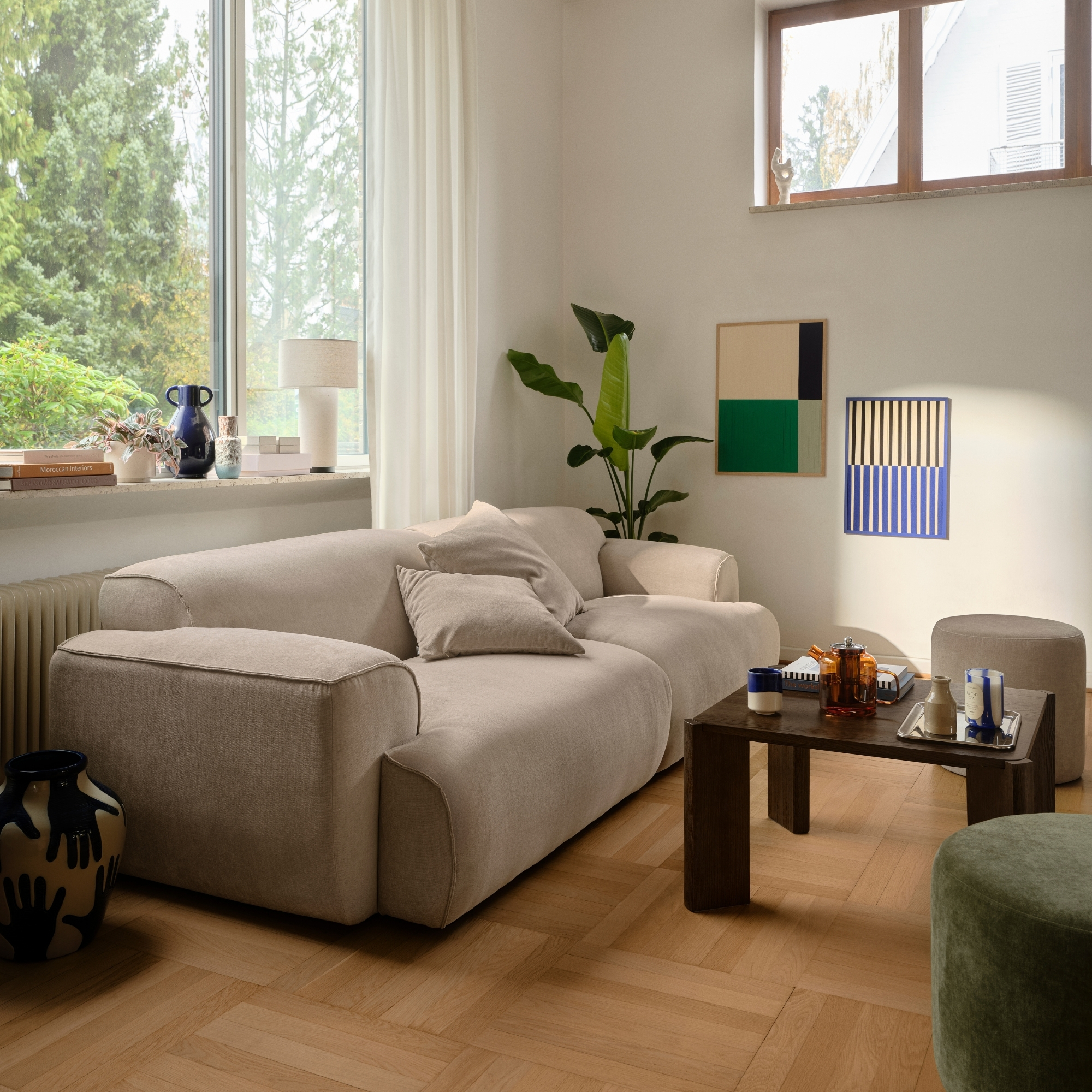 Greta Sofa 3-Sitzer Aulla Cacao