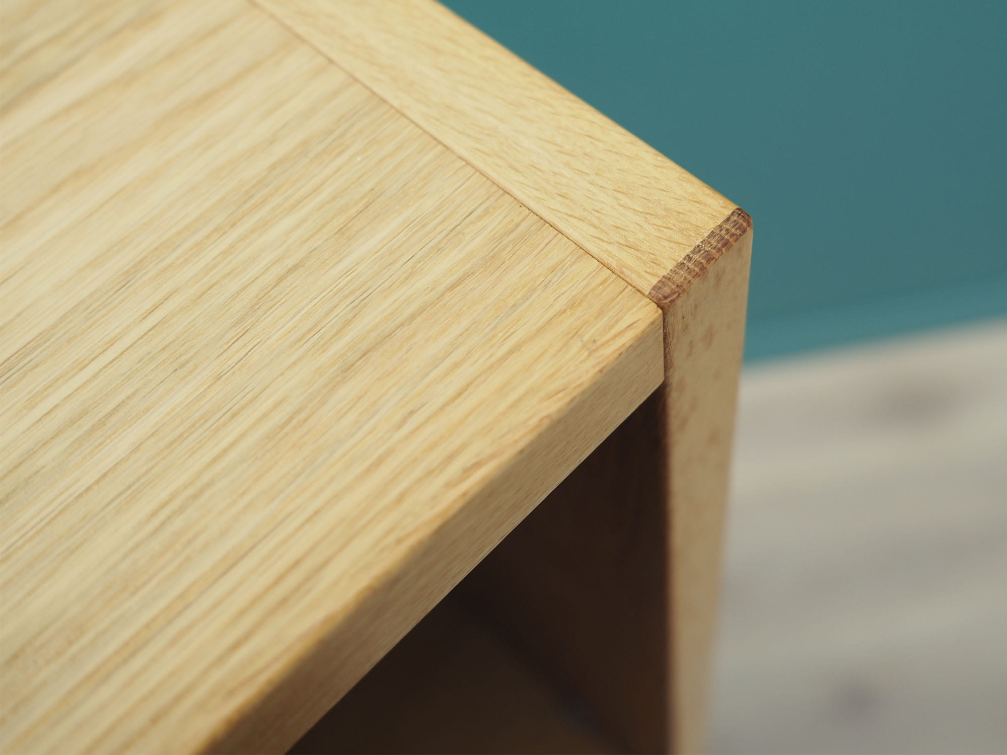Vintage bookshelf, ash wood, brown, 1970s