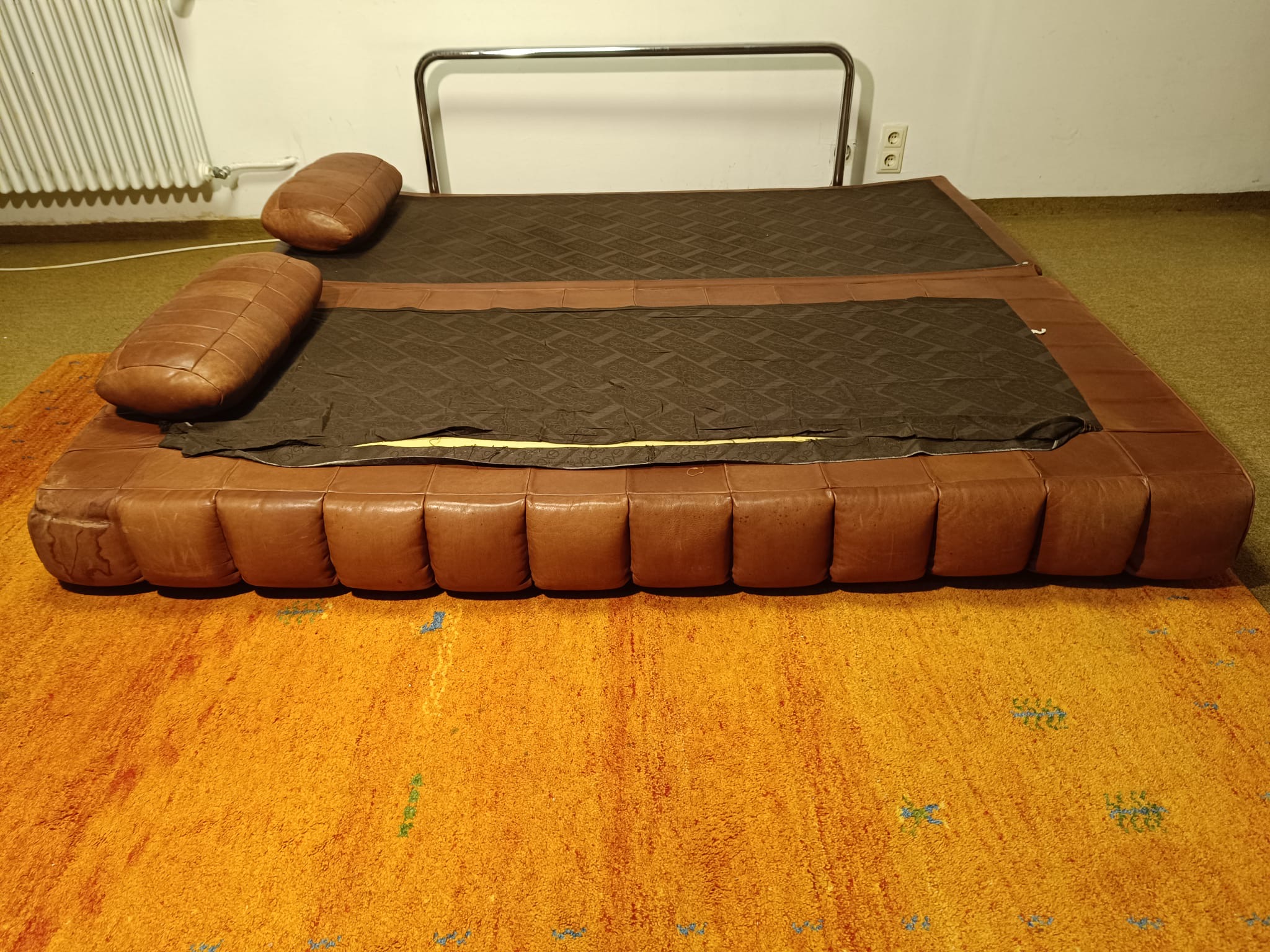 Vintage DS 85 Tagesbett Leder Cognac