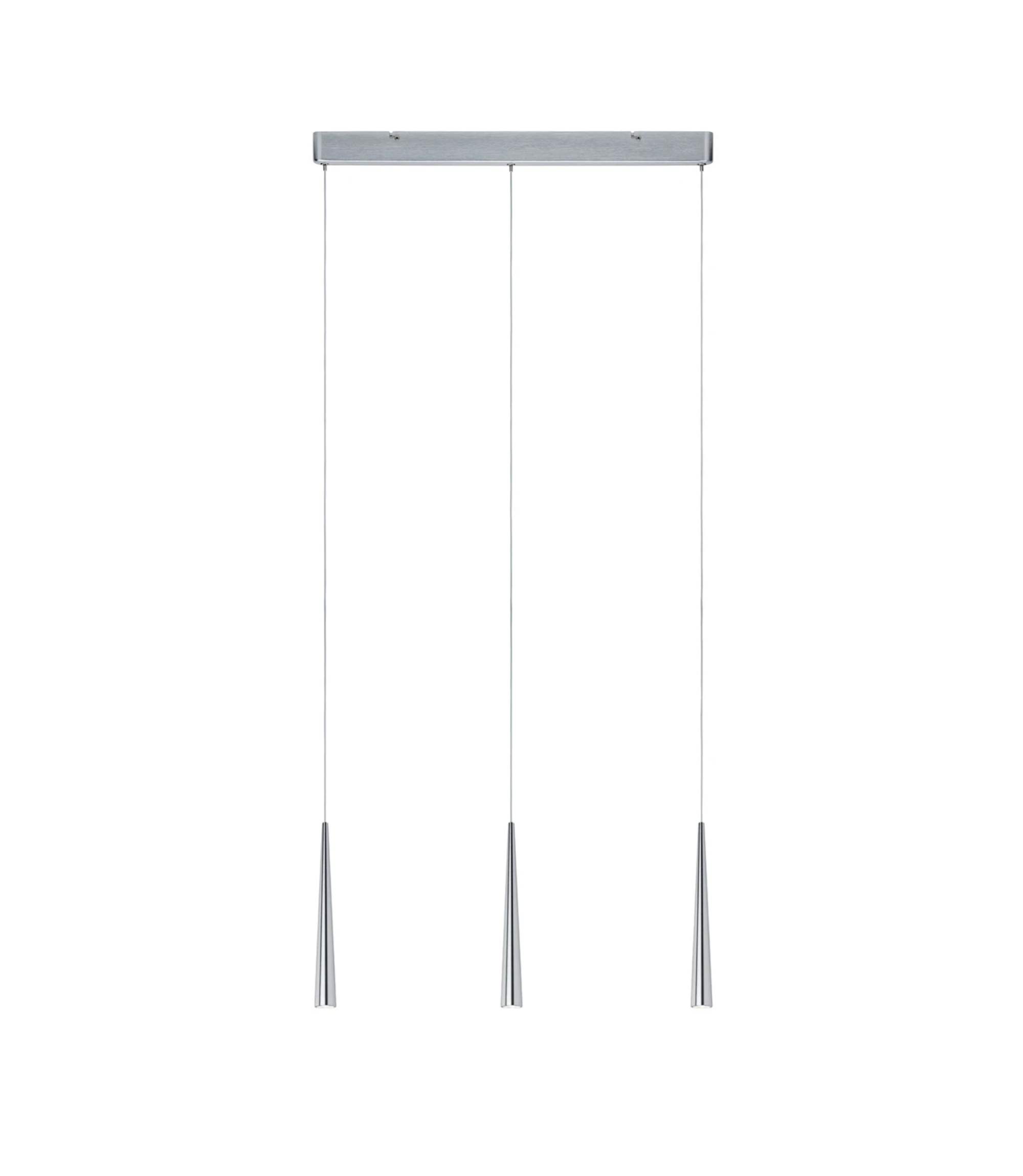 LED Pendelleuchte Gutta II 3-flammig Aluminium