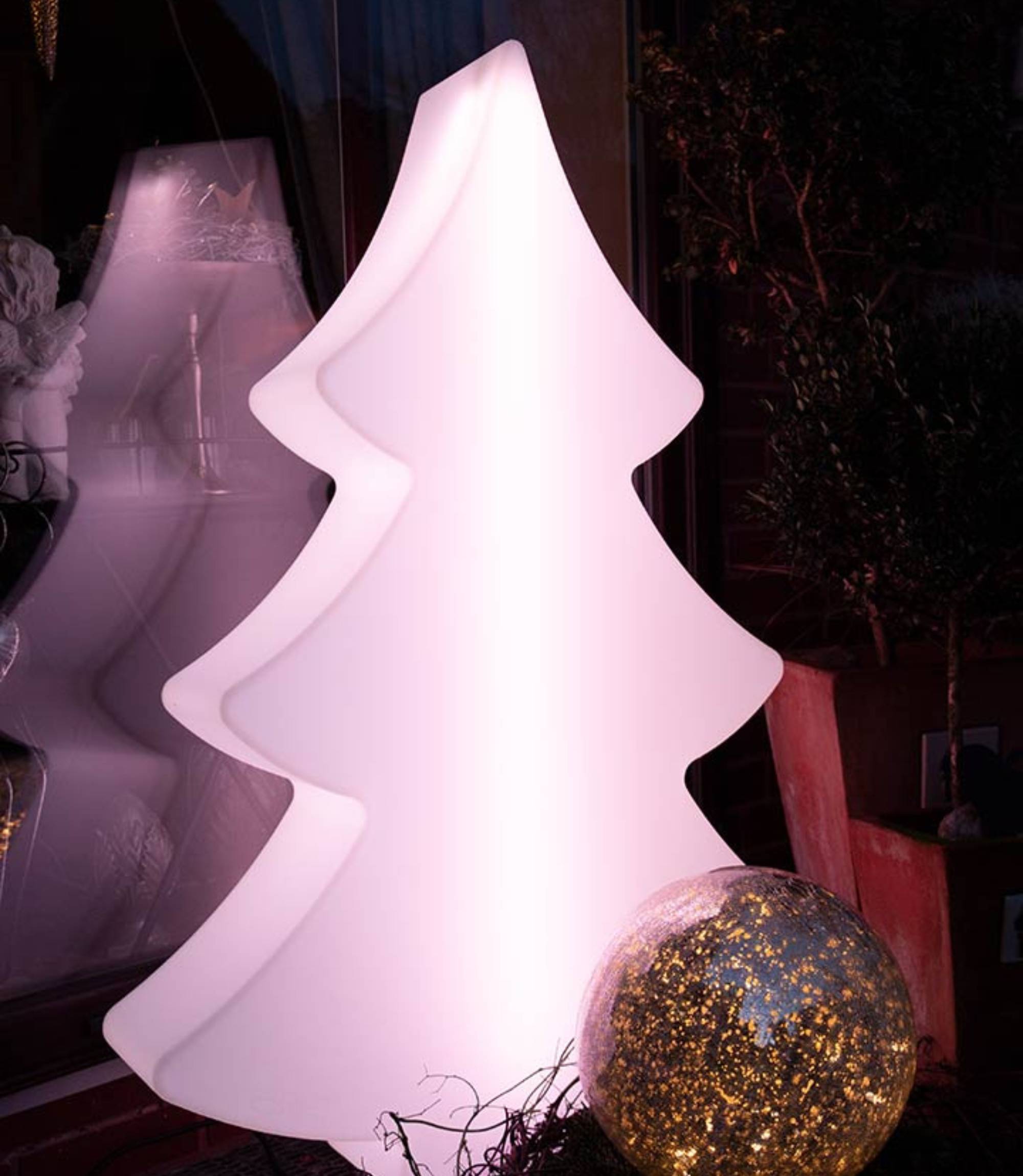 2x Weihnachtsbaumleuchten 78 & 113 cm Led Fernbedienung