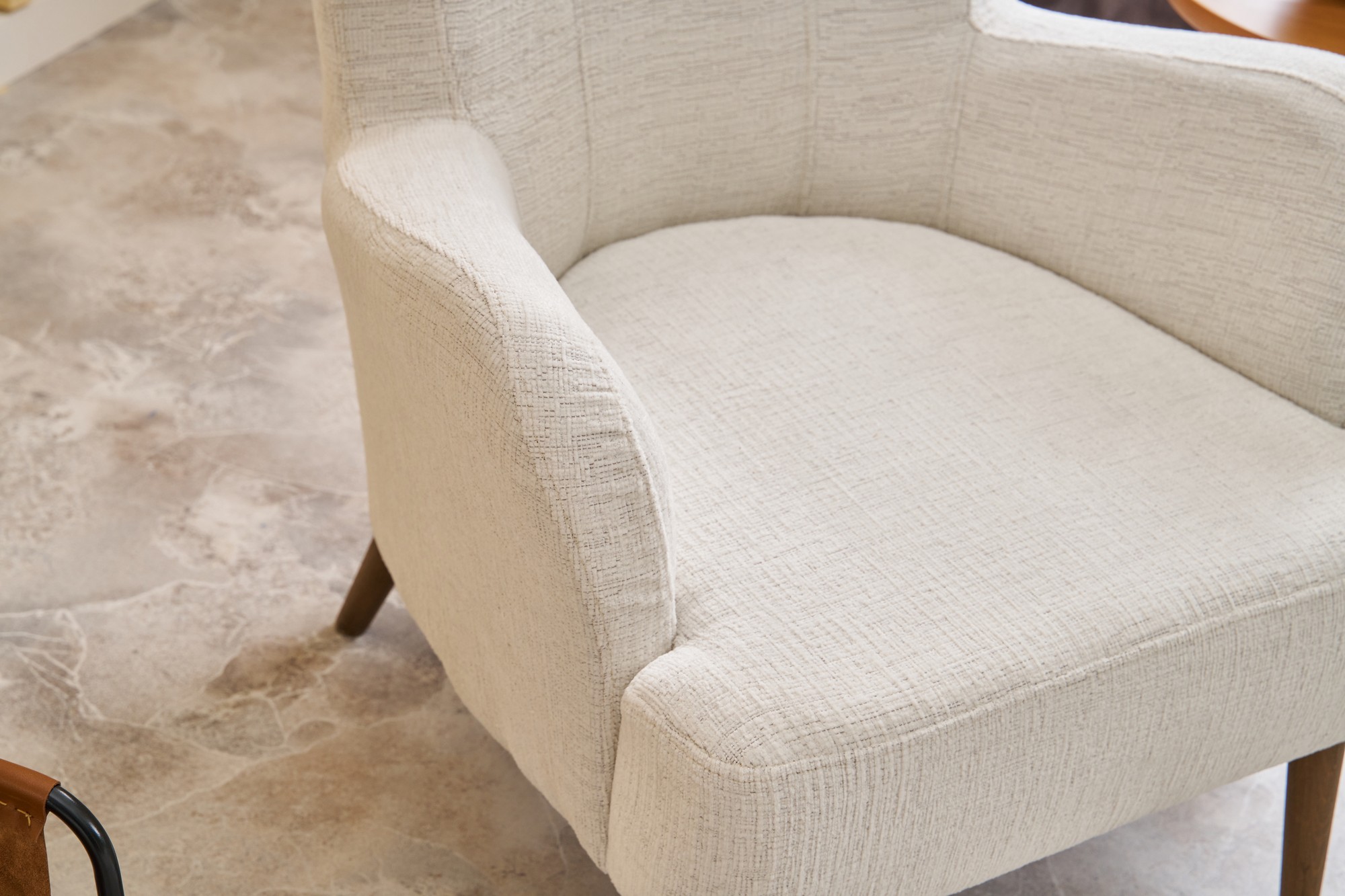 Karina Prestij Sessel Cremefarbig