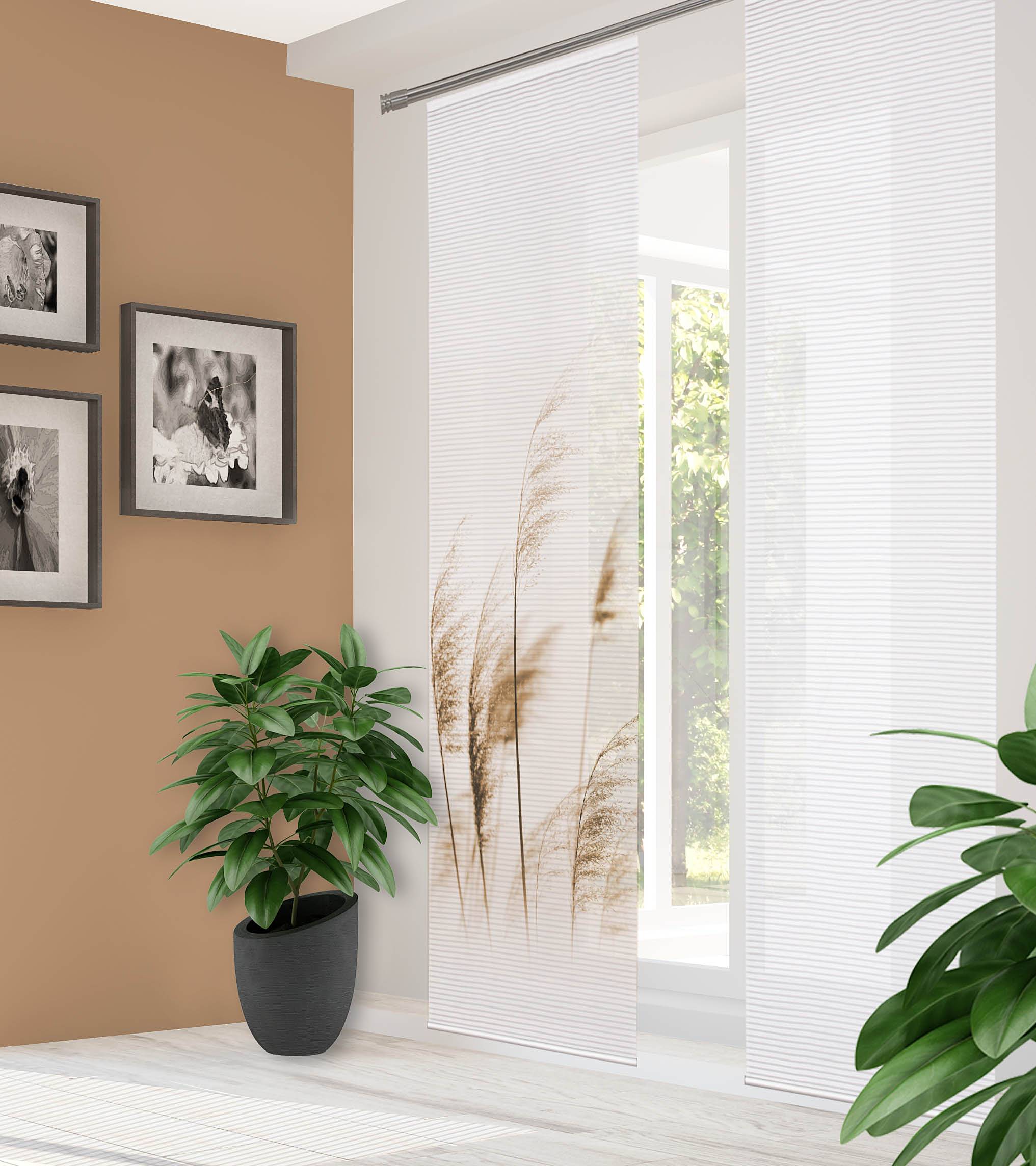 Schiebevorhang Pamilo Polyester 60 x255 cm Sand