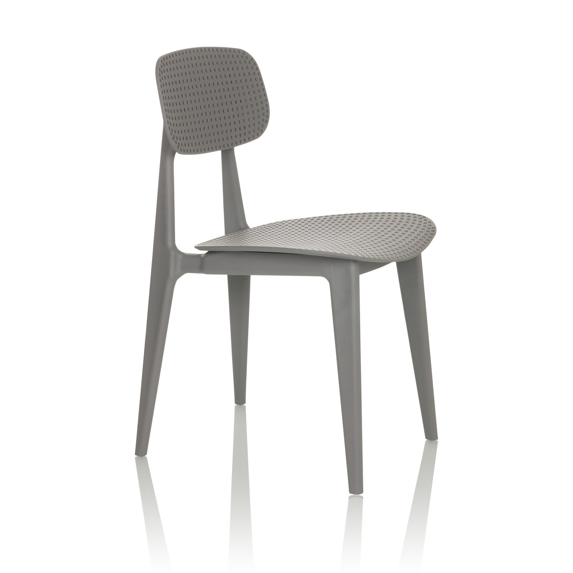 ARTIFO HOL Dining chair Stacking chair Plastic Grey