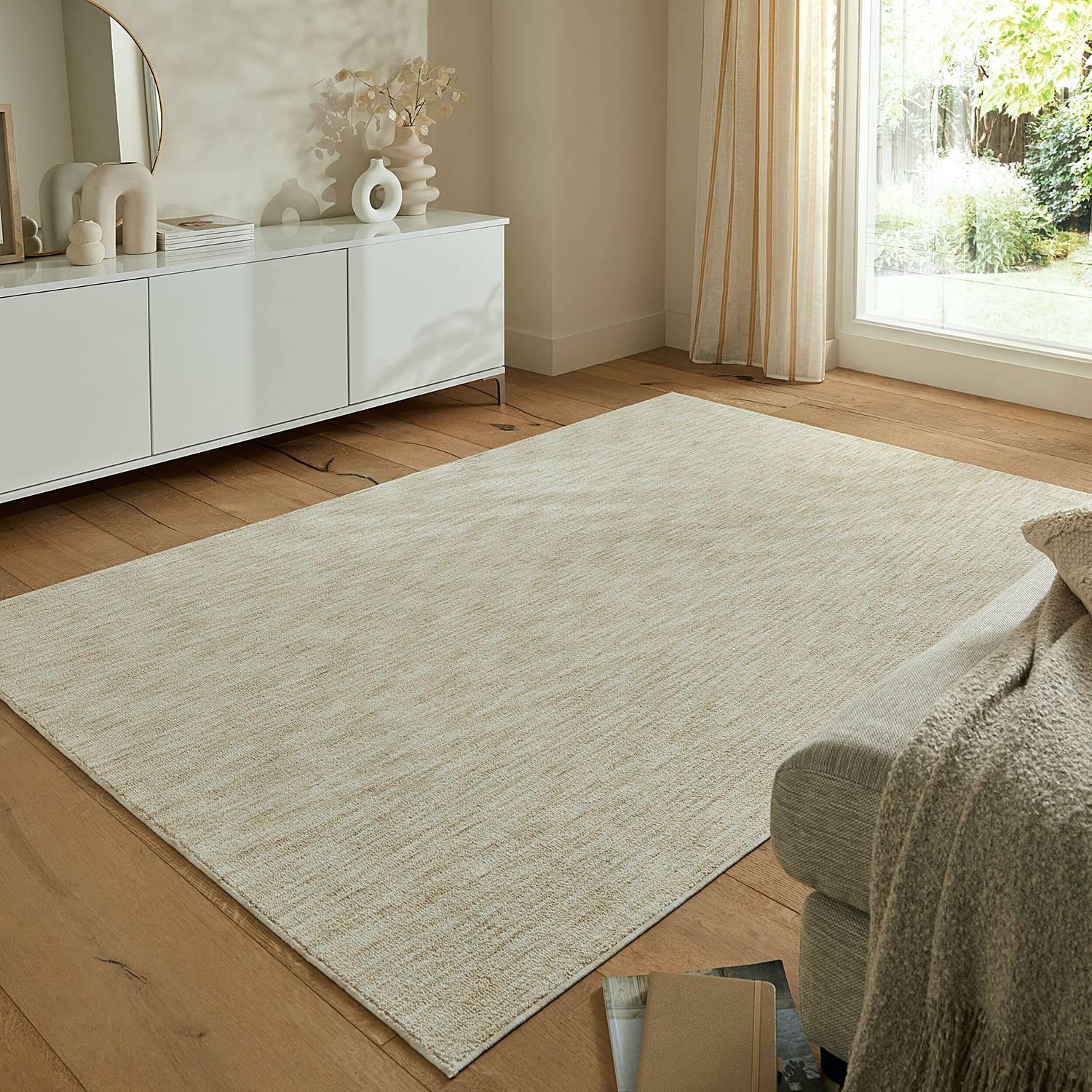 Kurzflorteppich Marly Beige