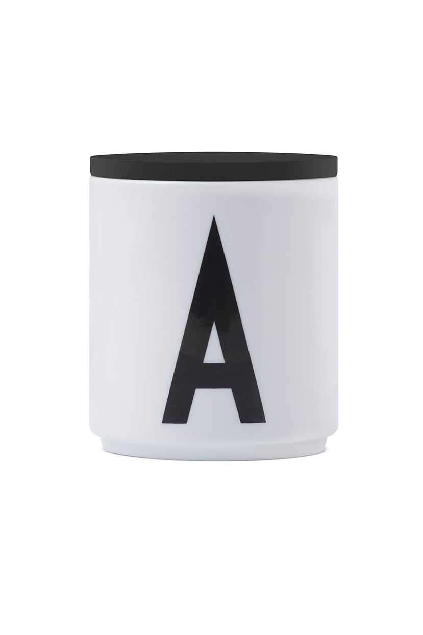 Wooden lid For Personal Porcelain Mugs Black