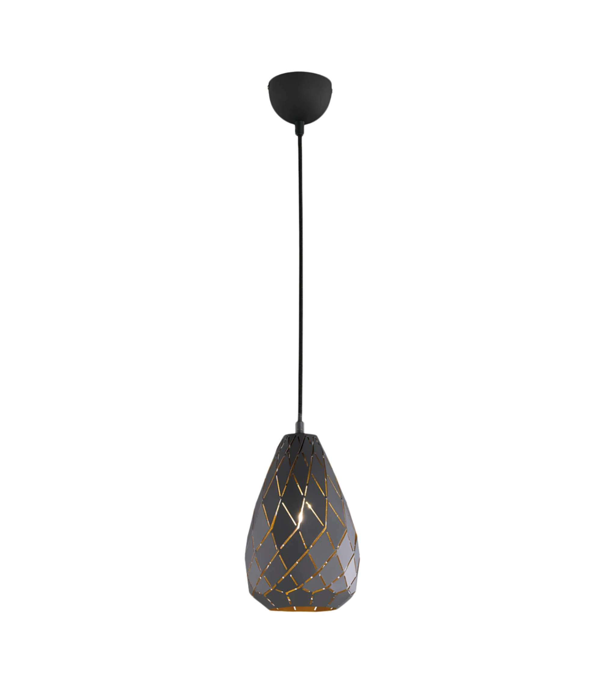 Pendant light Onyx I iron 1-bulb
