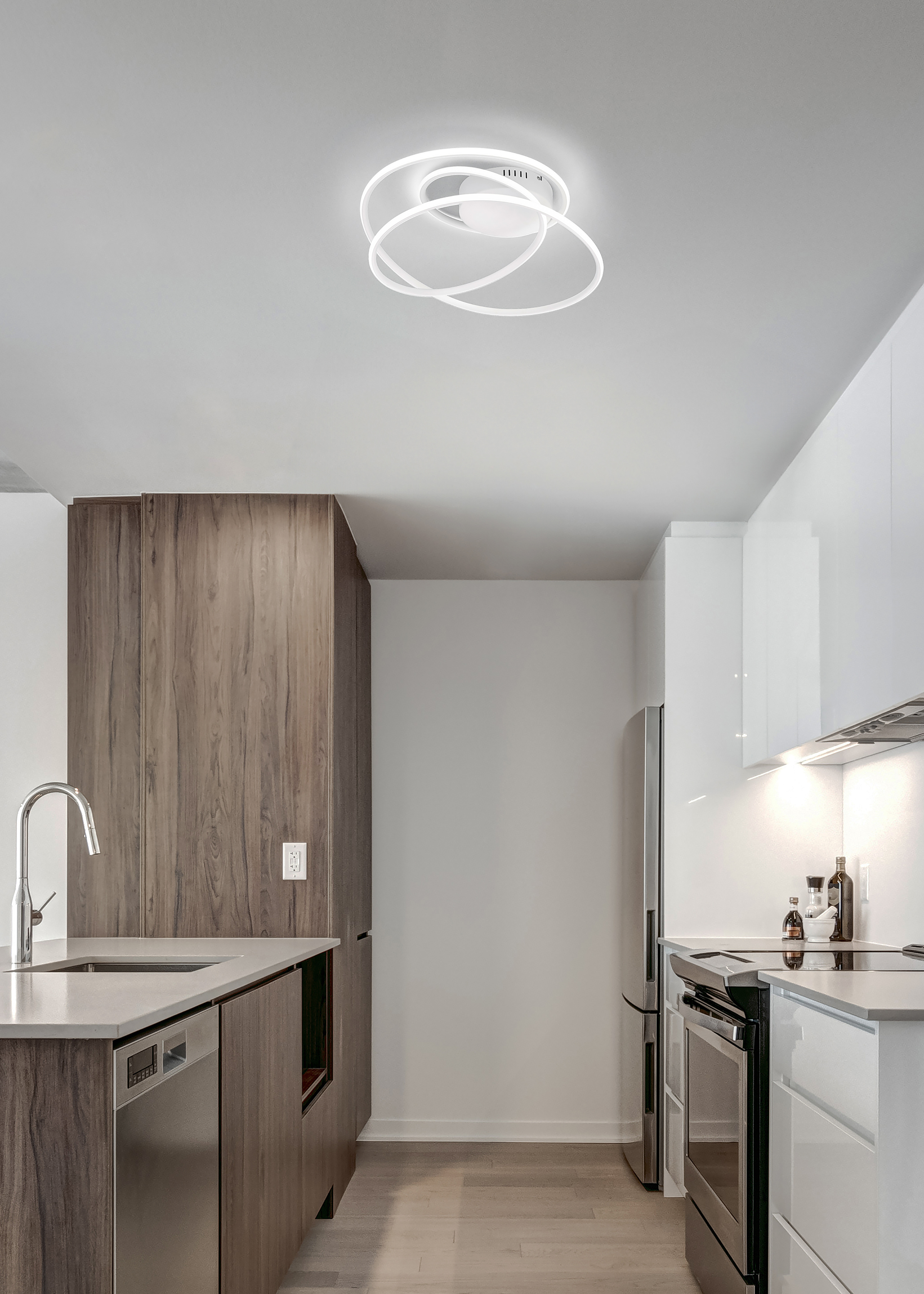 Bologna LED Ceiling Light Iron White 1-light