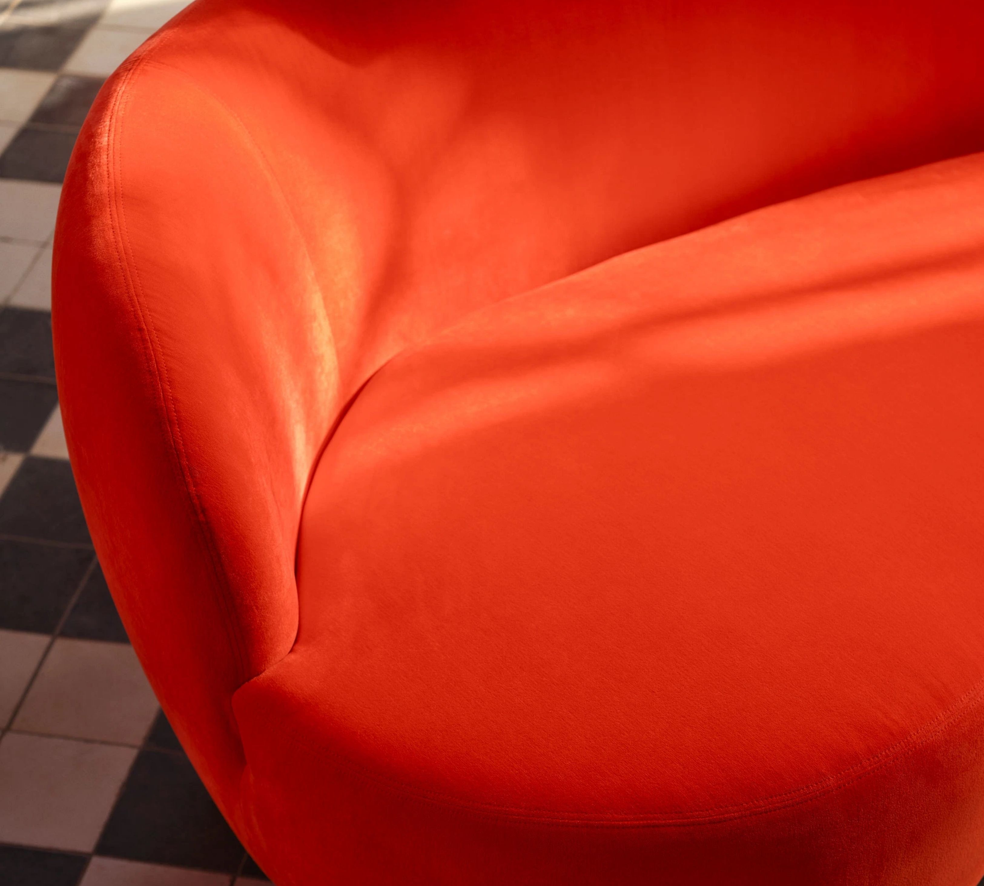 Rose Sofa 2,5-Sitzer Moss Cherry