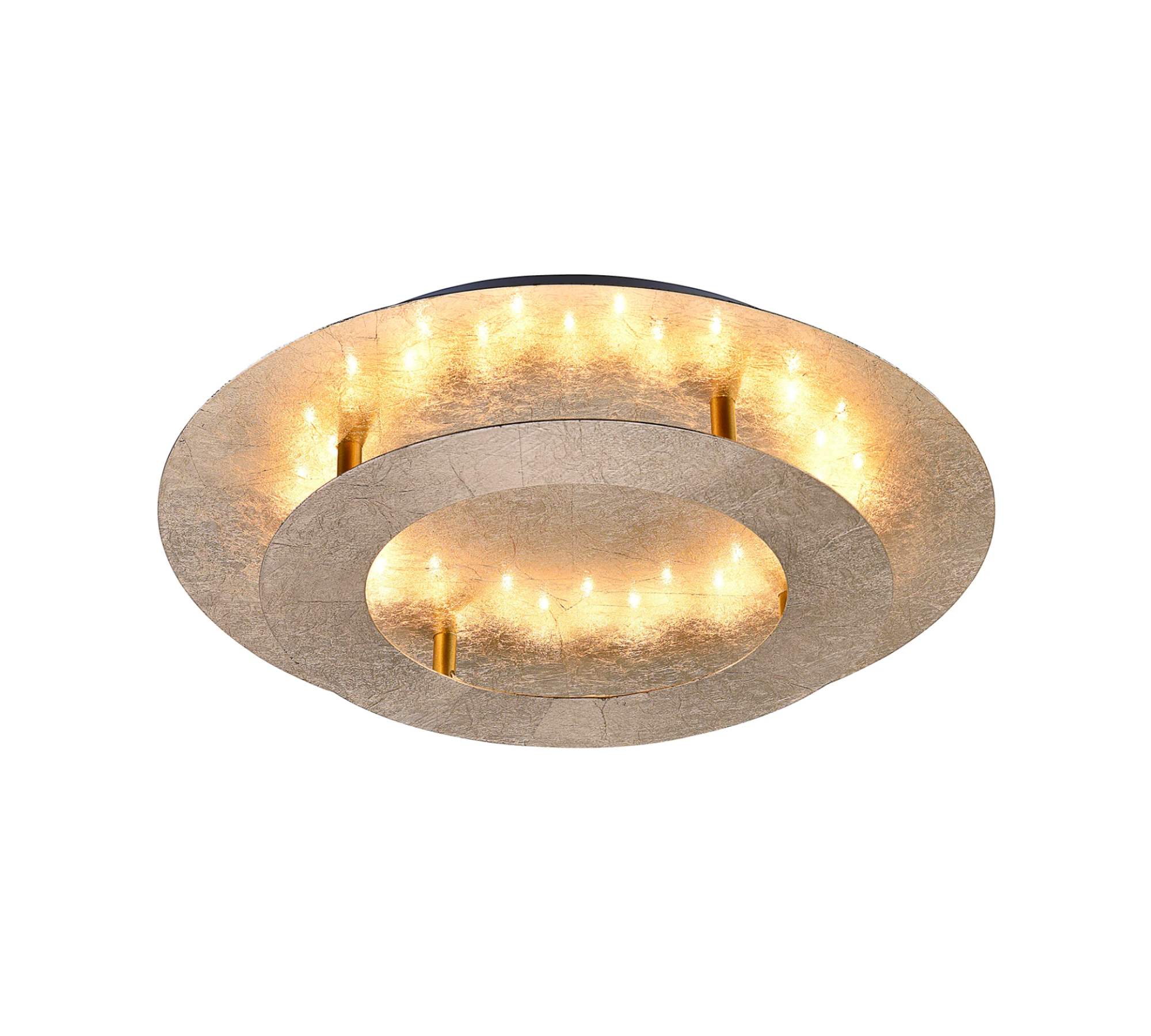 LED Deckenleuchte Metall Gold