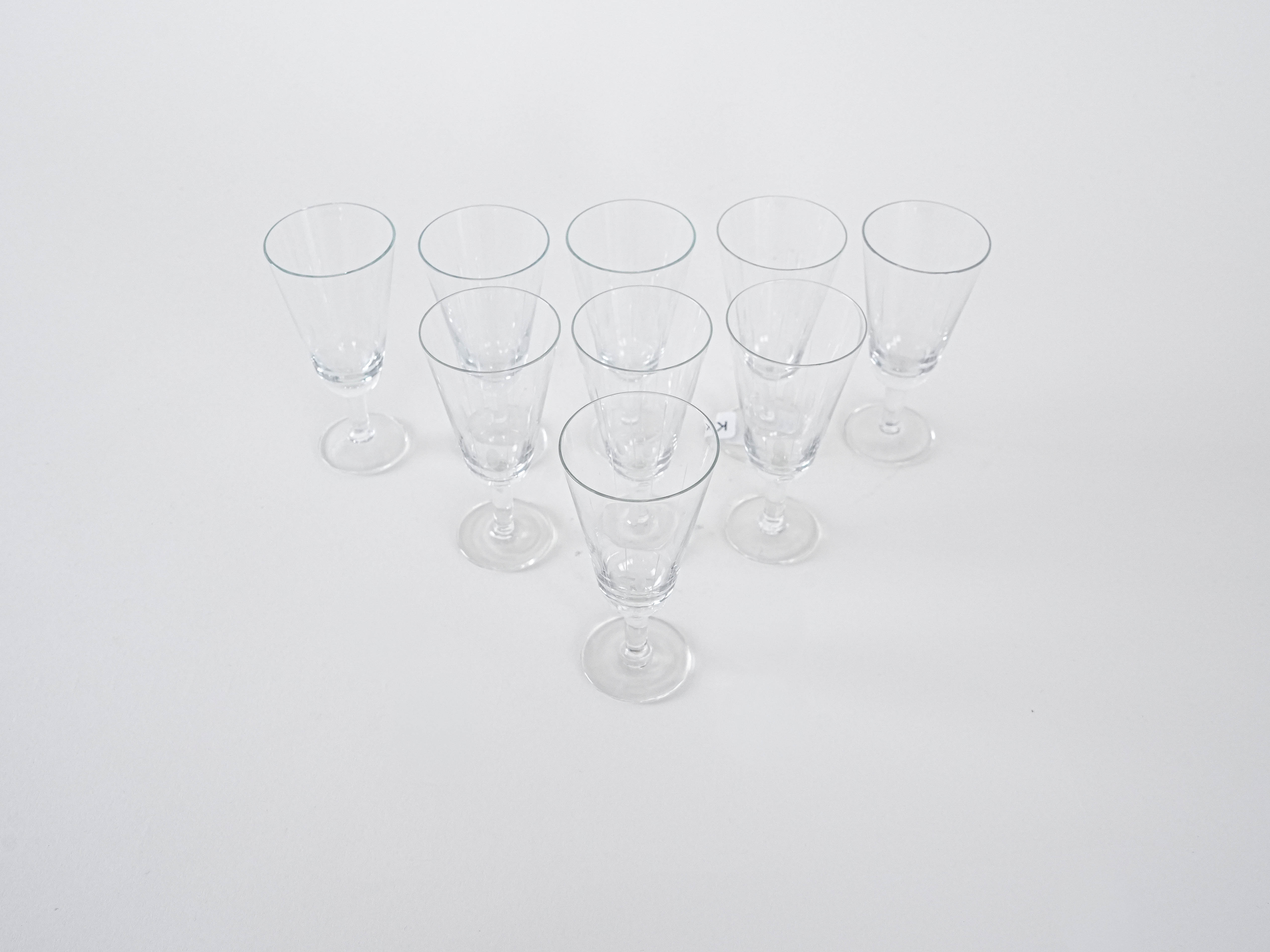 9x Kristallgläser Transparent