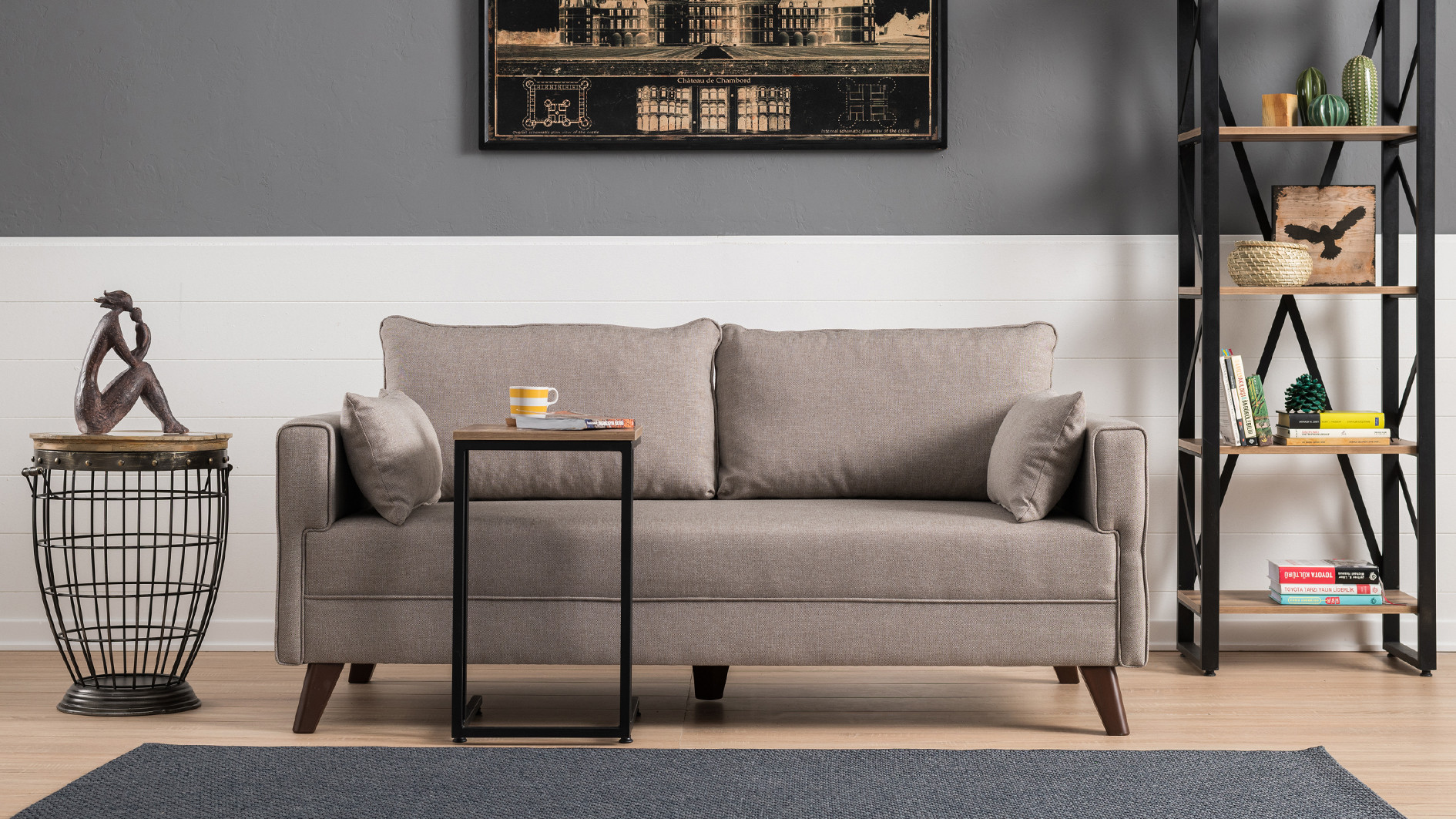 Bella Sofa 2-Sitzer Creme