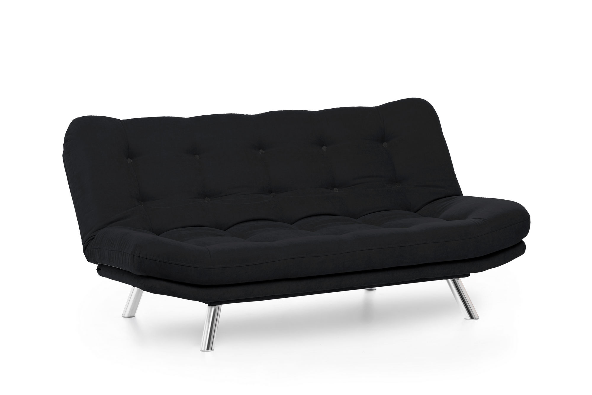 Misa Schlafsofa 3-Sitzer Schwarz