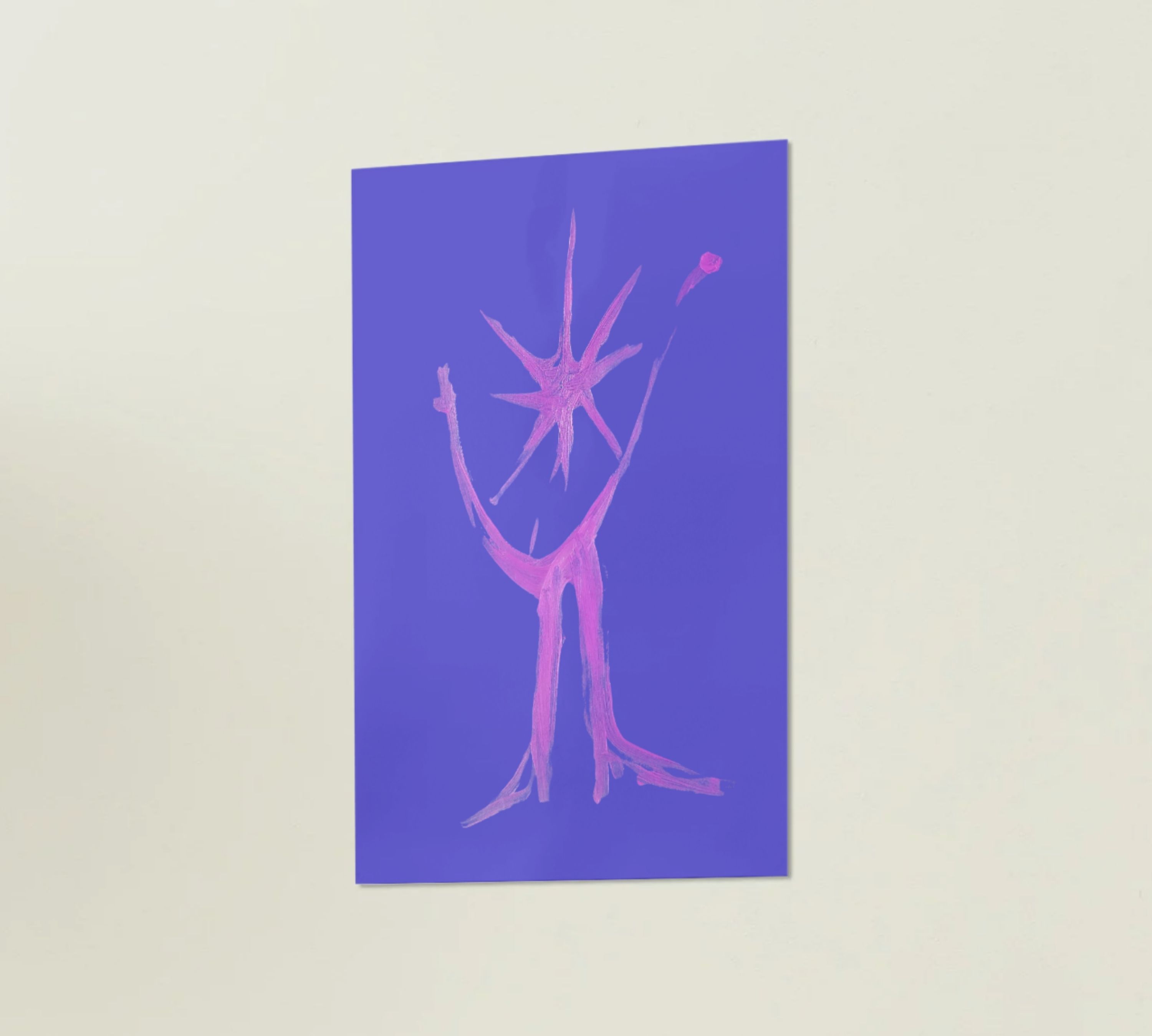 Amuleto Azzurro Art printMulticolor