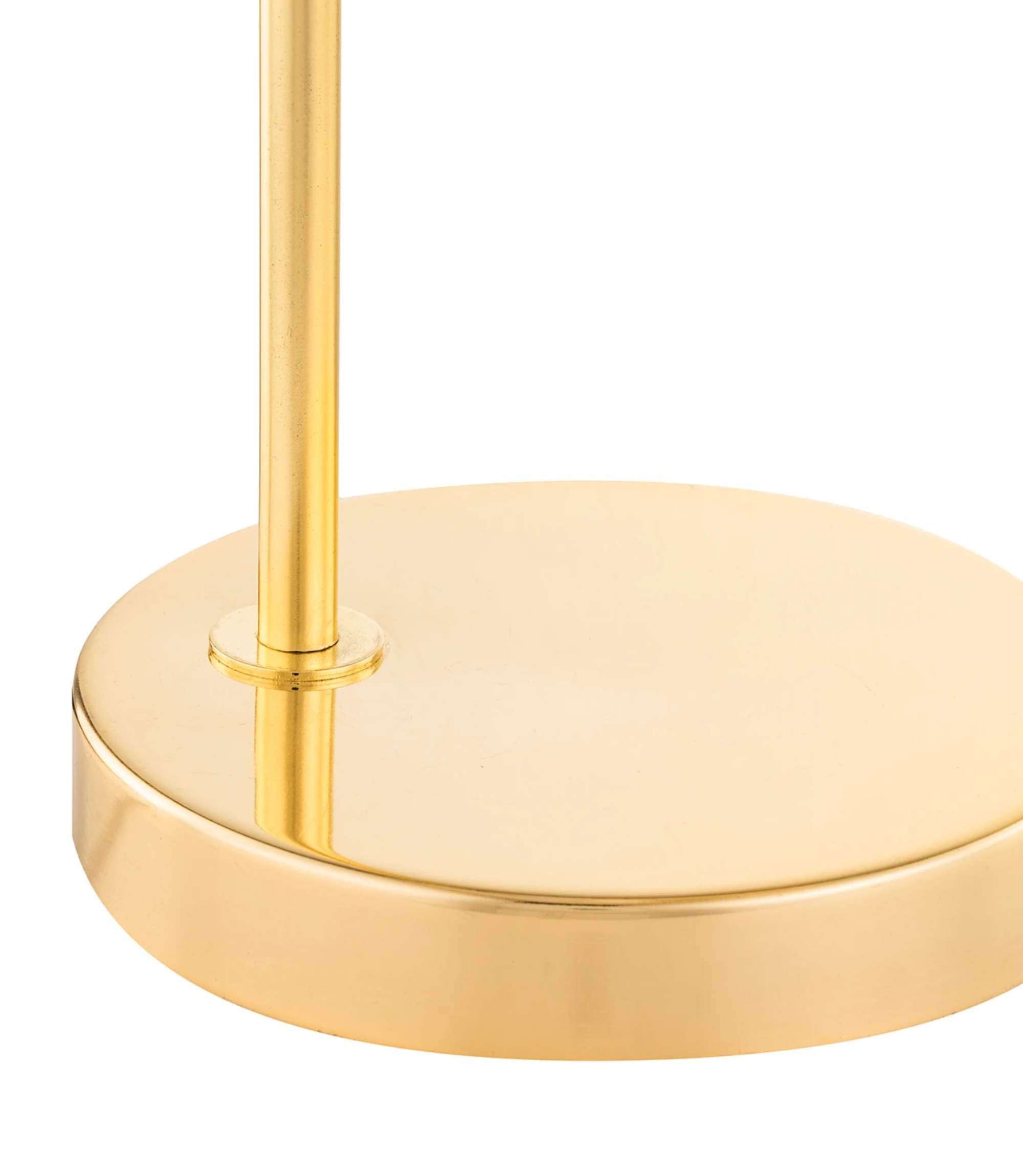 Tischlampe 1-flammig Glas Metall