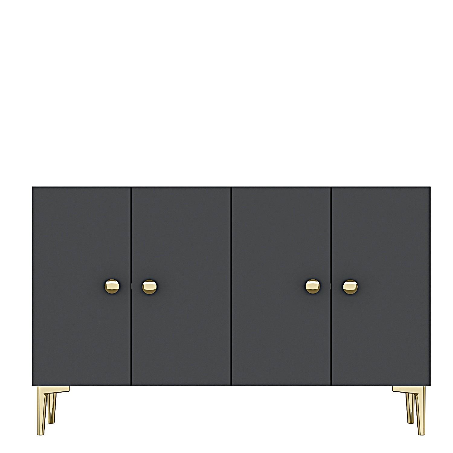 Simple 120 Sideboard Anthrazit Gold