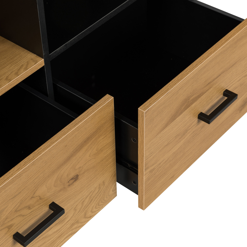 Amio H Schrank Holz Schwarz