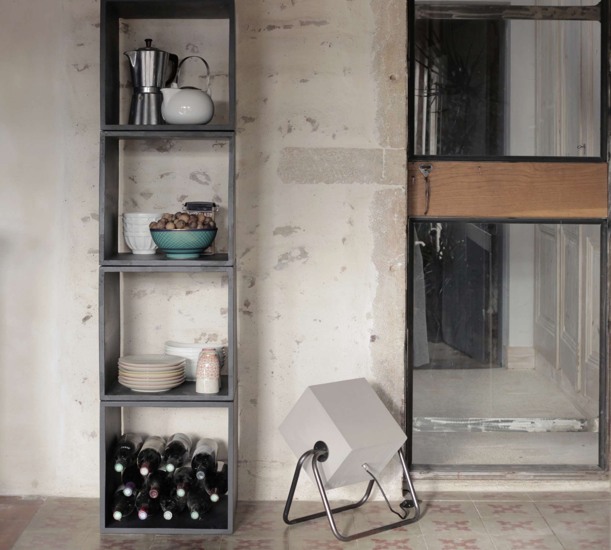 Floor Lamp Bodenleuchte Faserbeton Grau