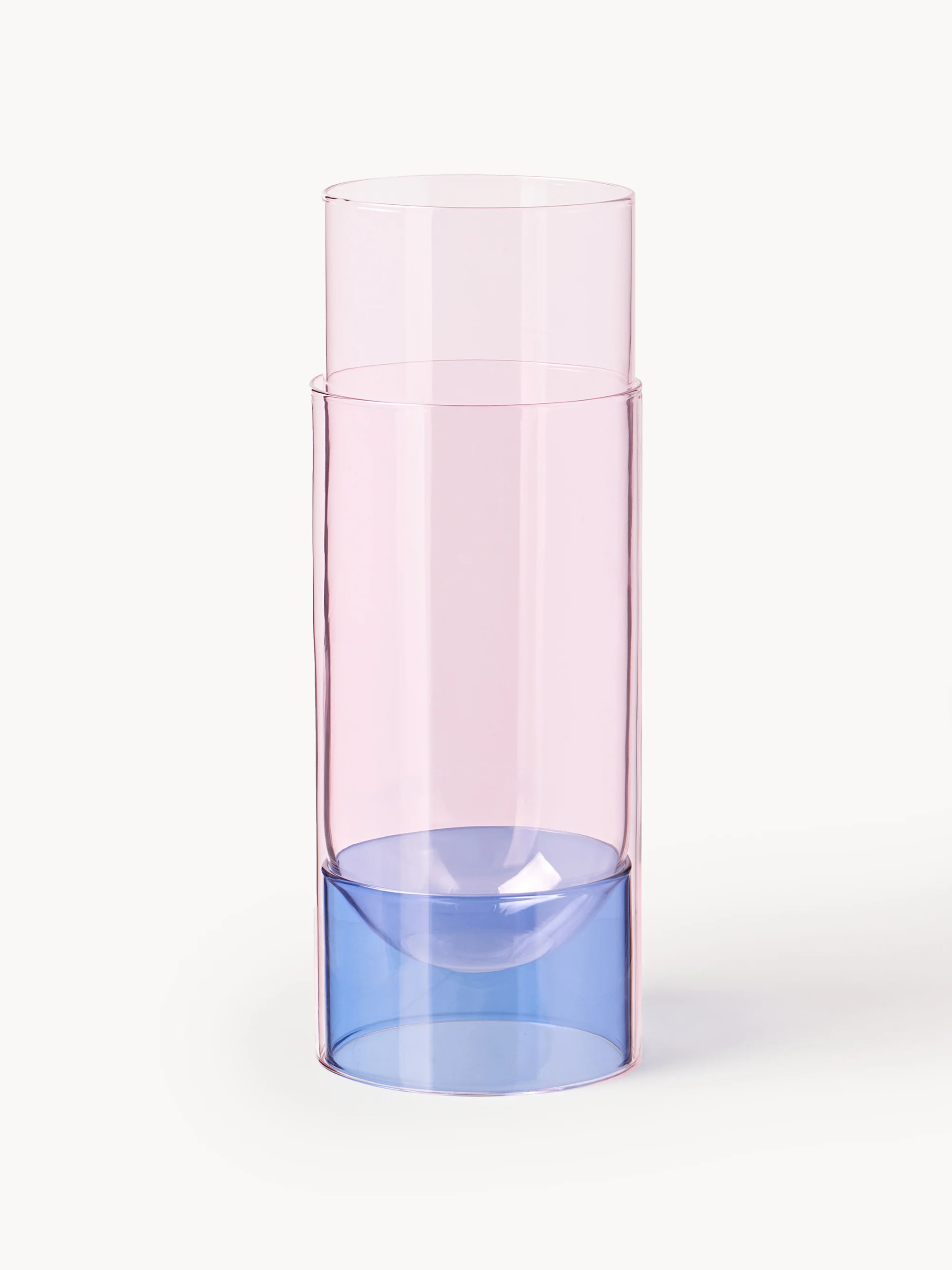 Bouquet Vase Glass Pink