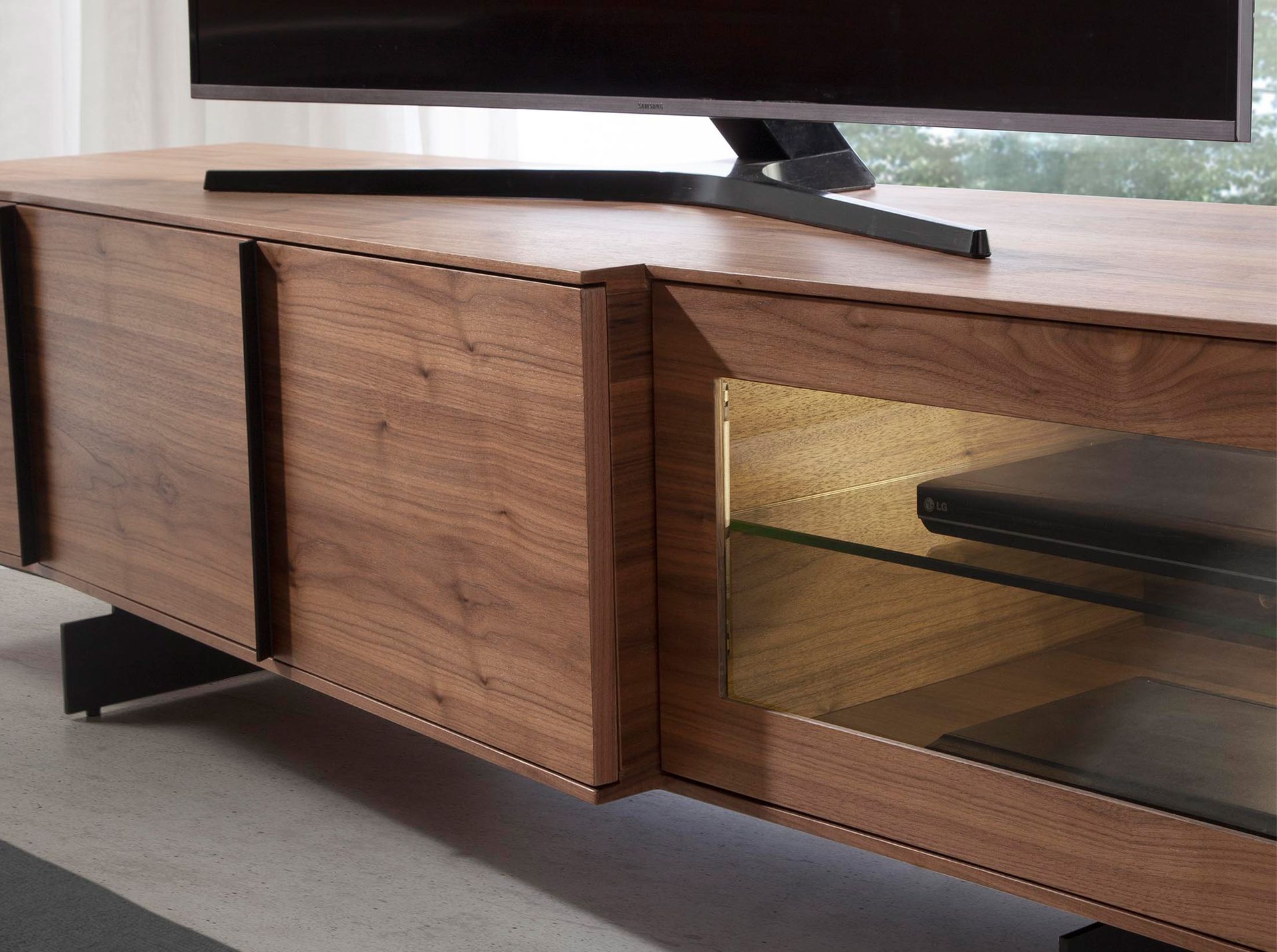 TV Lowboard 3219 with interior lighting Brown