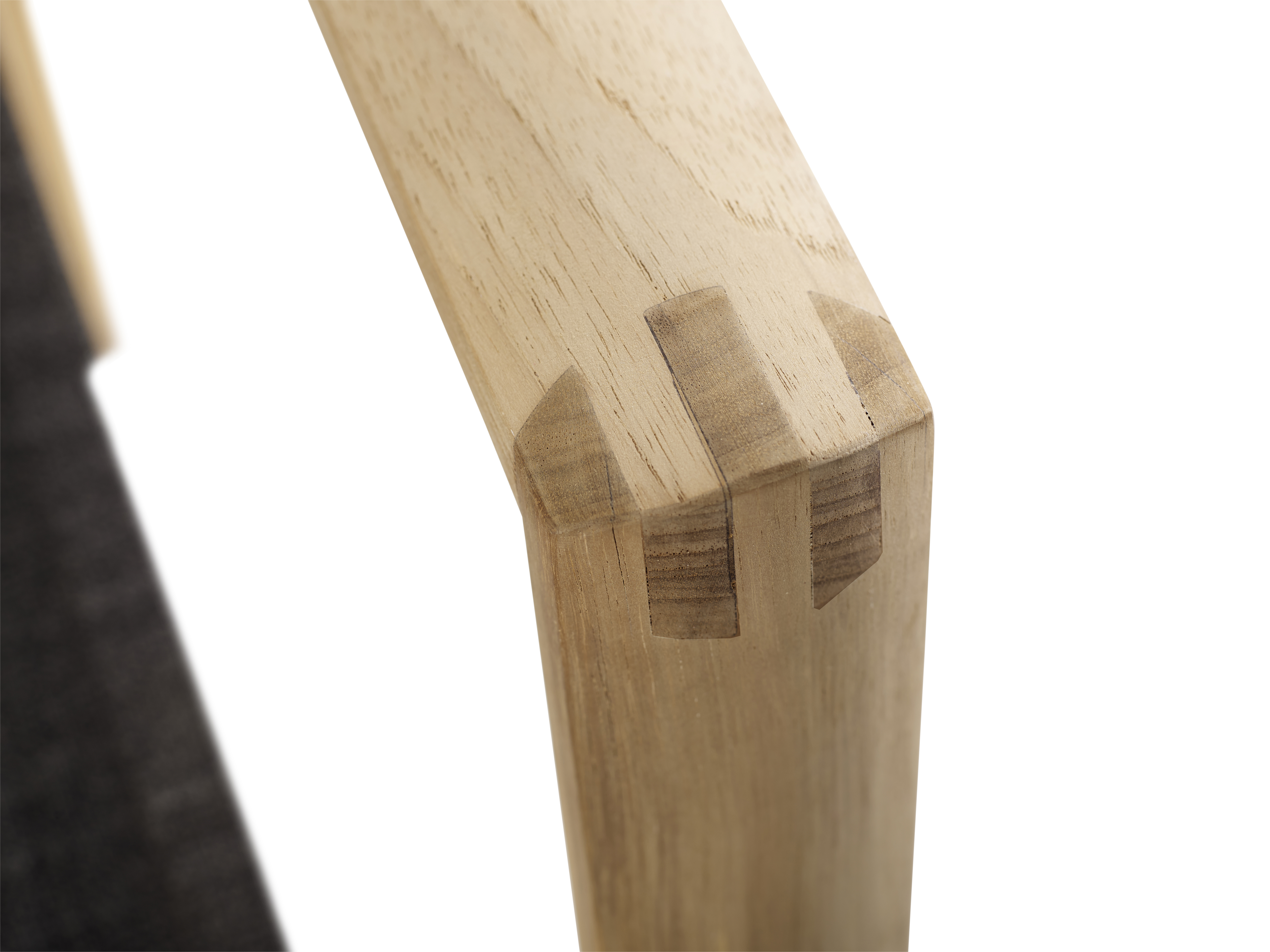 Safari Deckchair mit Hocker Teak Anthrazit