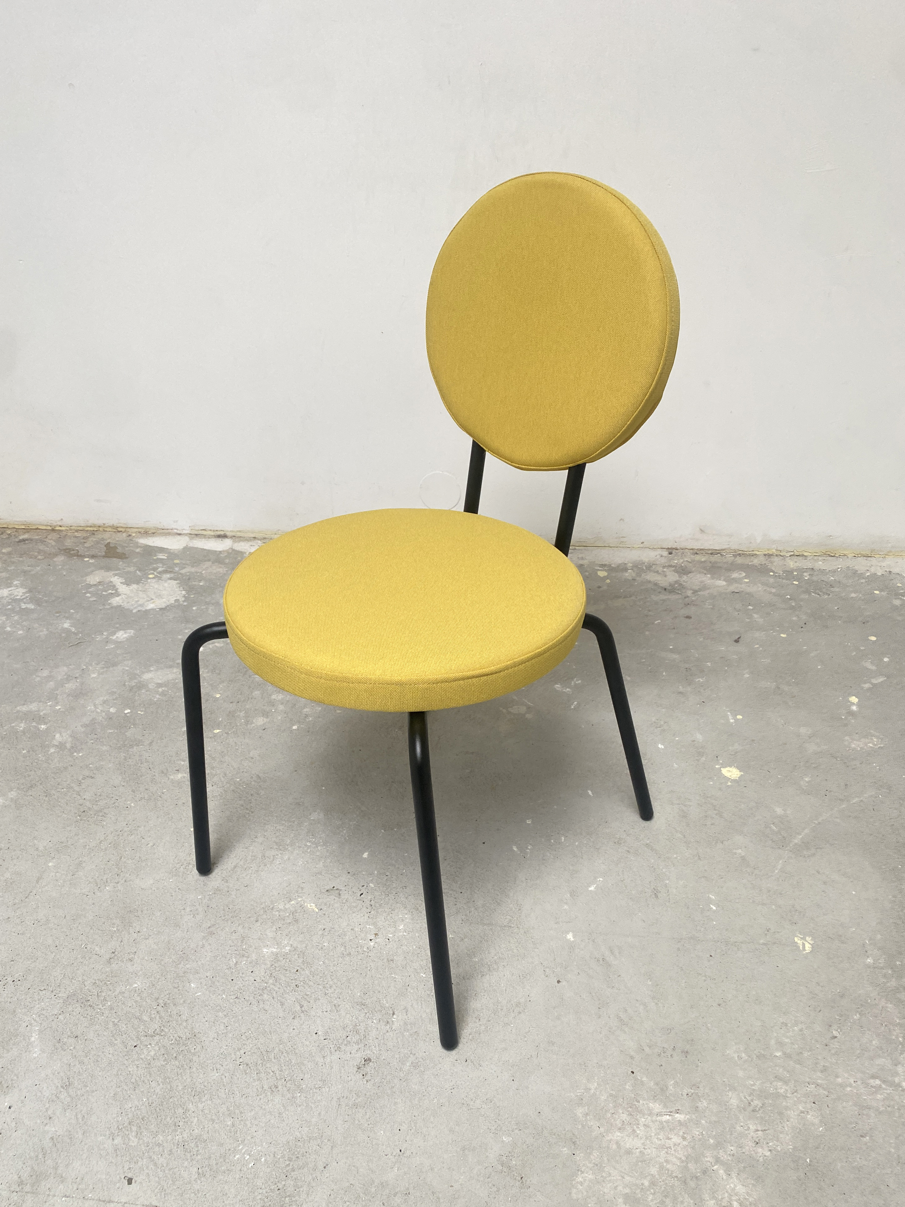 Esszimmerstuhl Textil Gelb