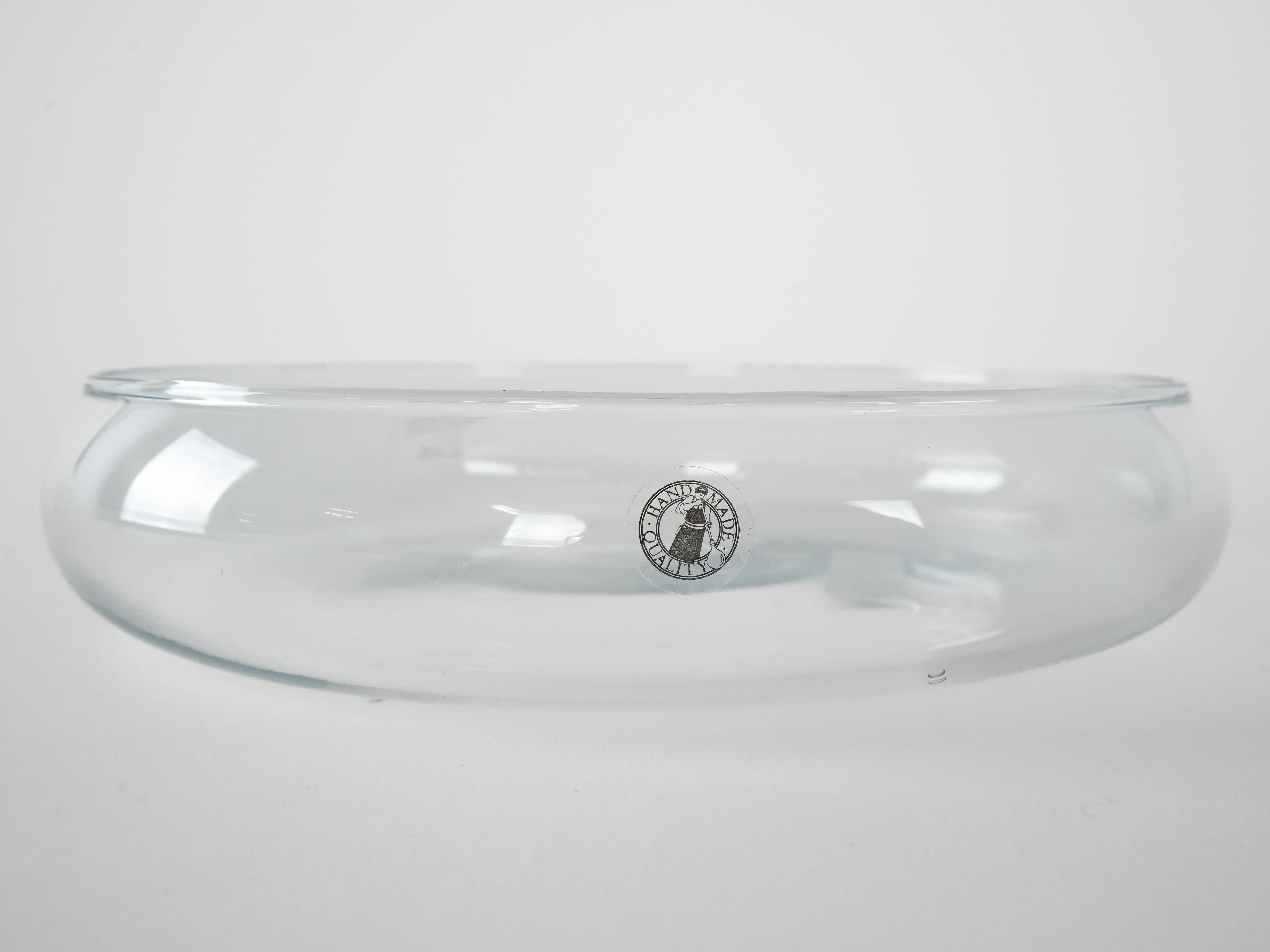 Glass bowl Transparent 1980s