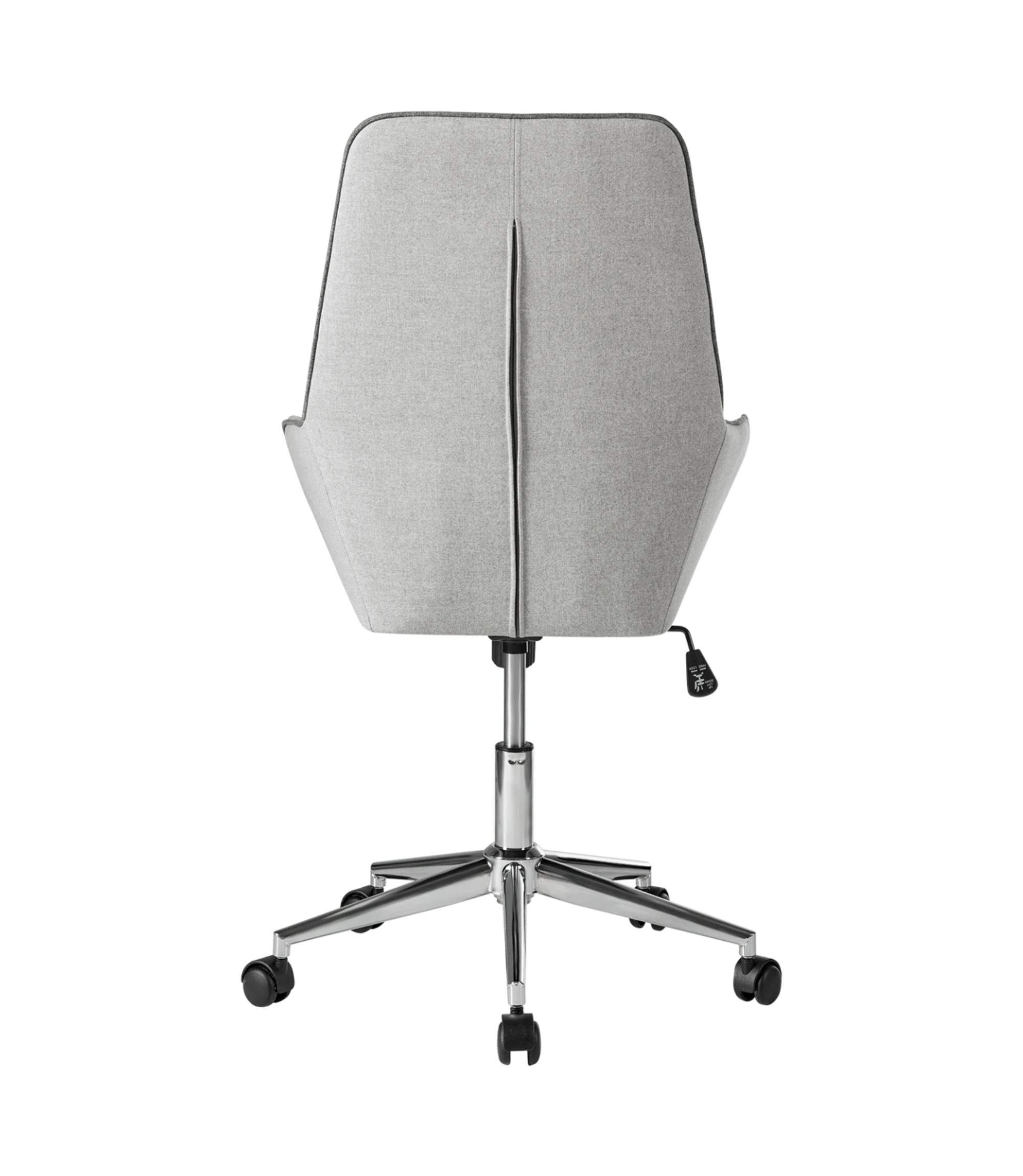 Bürodrehstuhl Webstoff Metall Grau