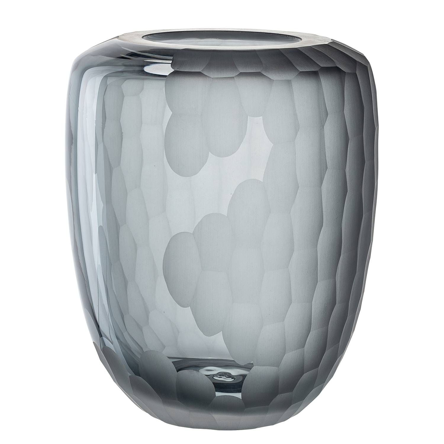 Vase Bellagio 22 cm Farbglas Anthrazit