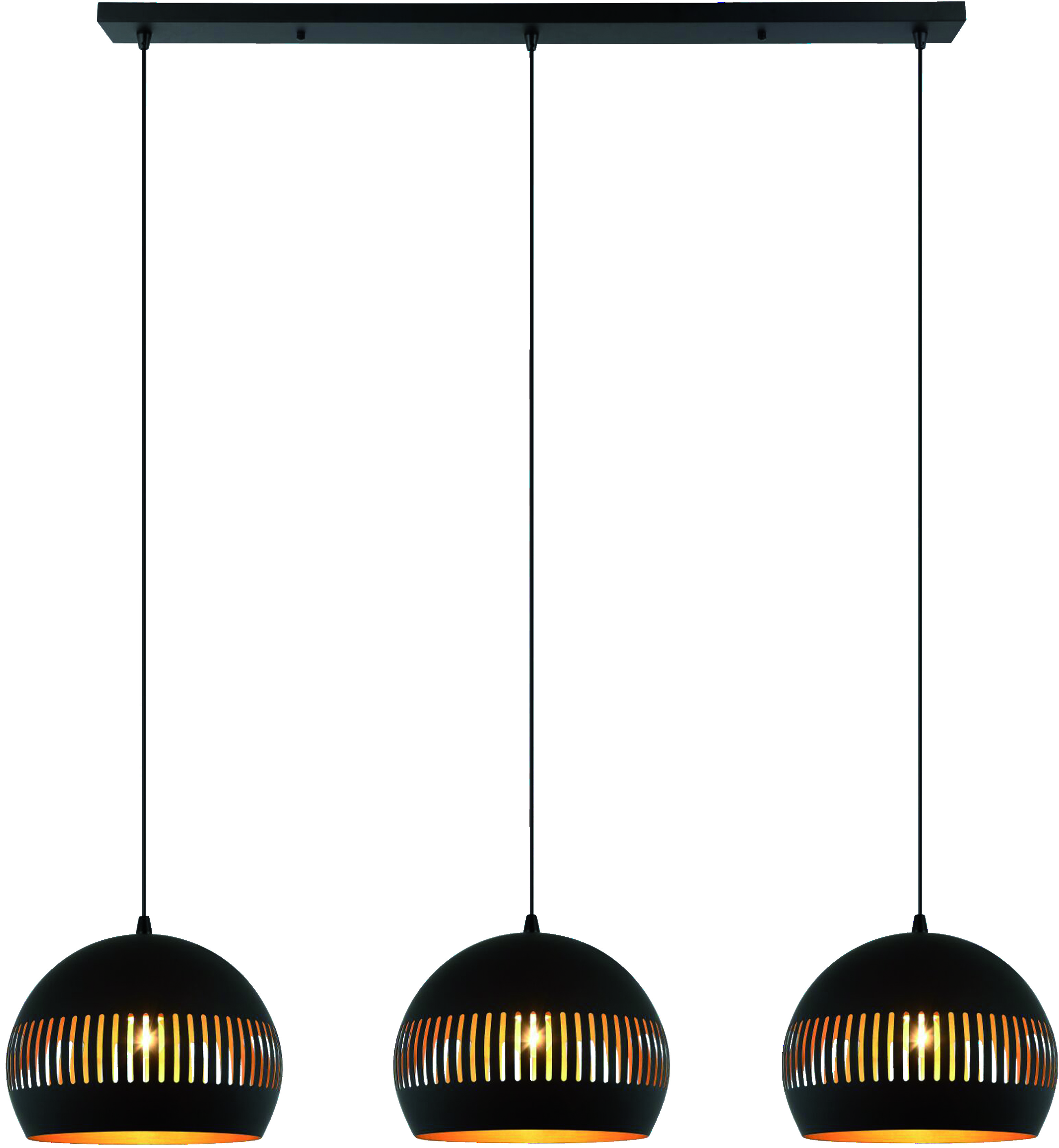 Pendant lamp metal black