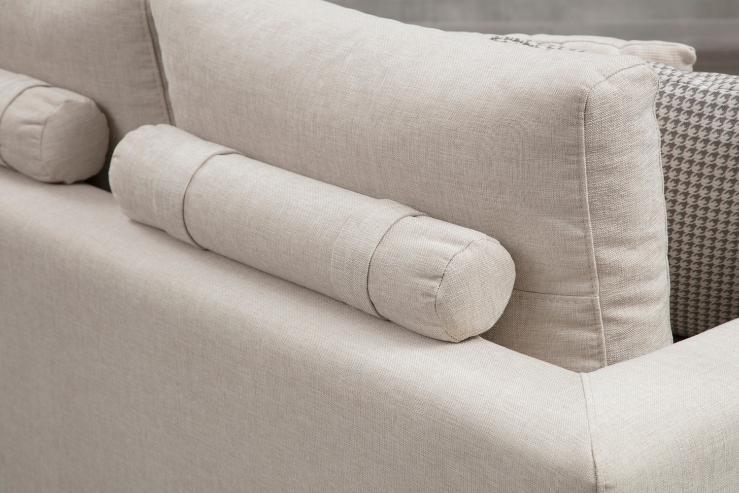 Line 4-Sitzer Sofa mit Beistelltisch Beige