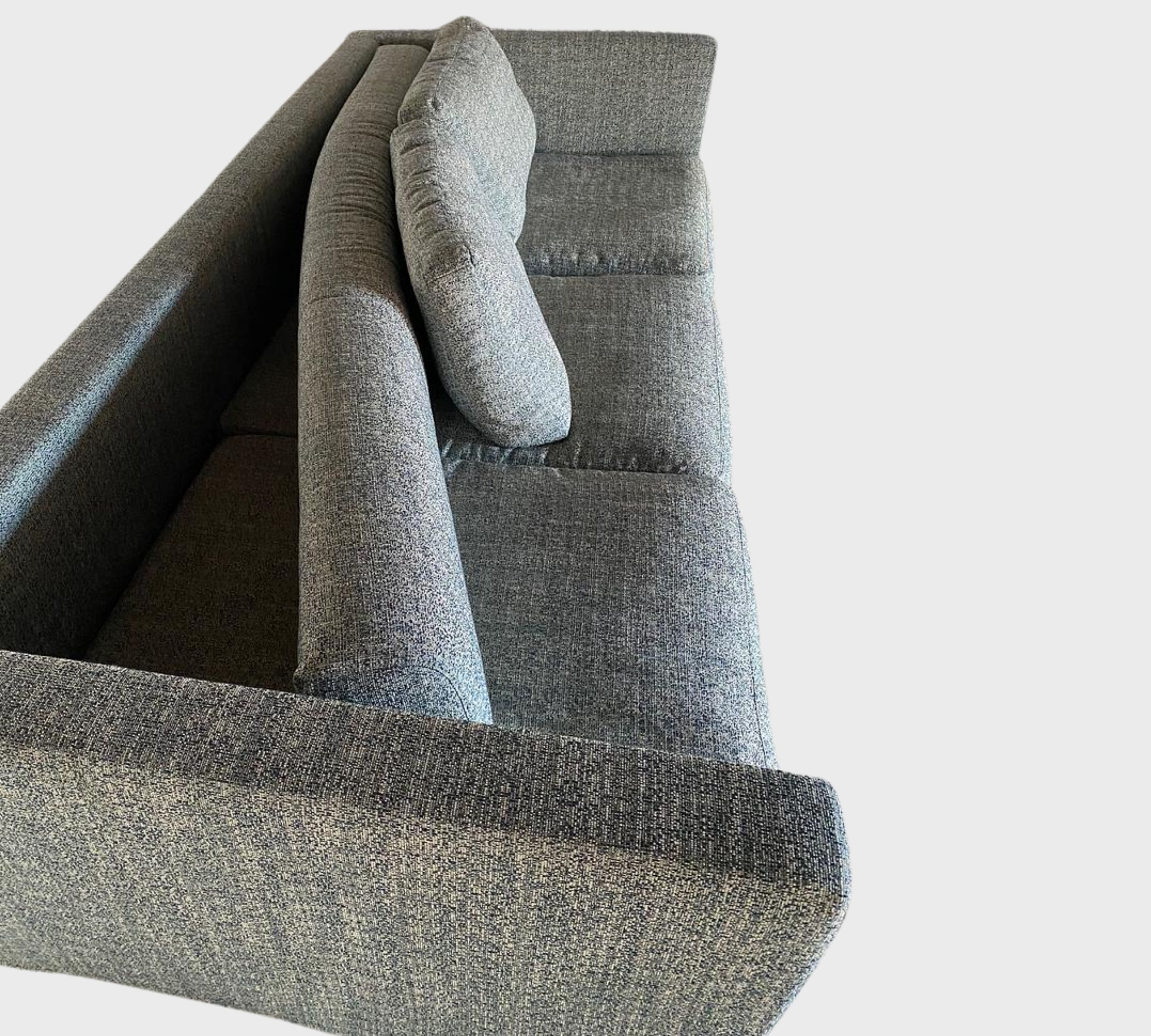 Sofa 3-Sitzer Kvadrat-Stoff Grau