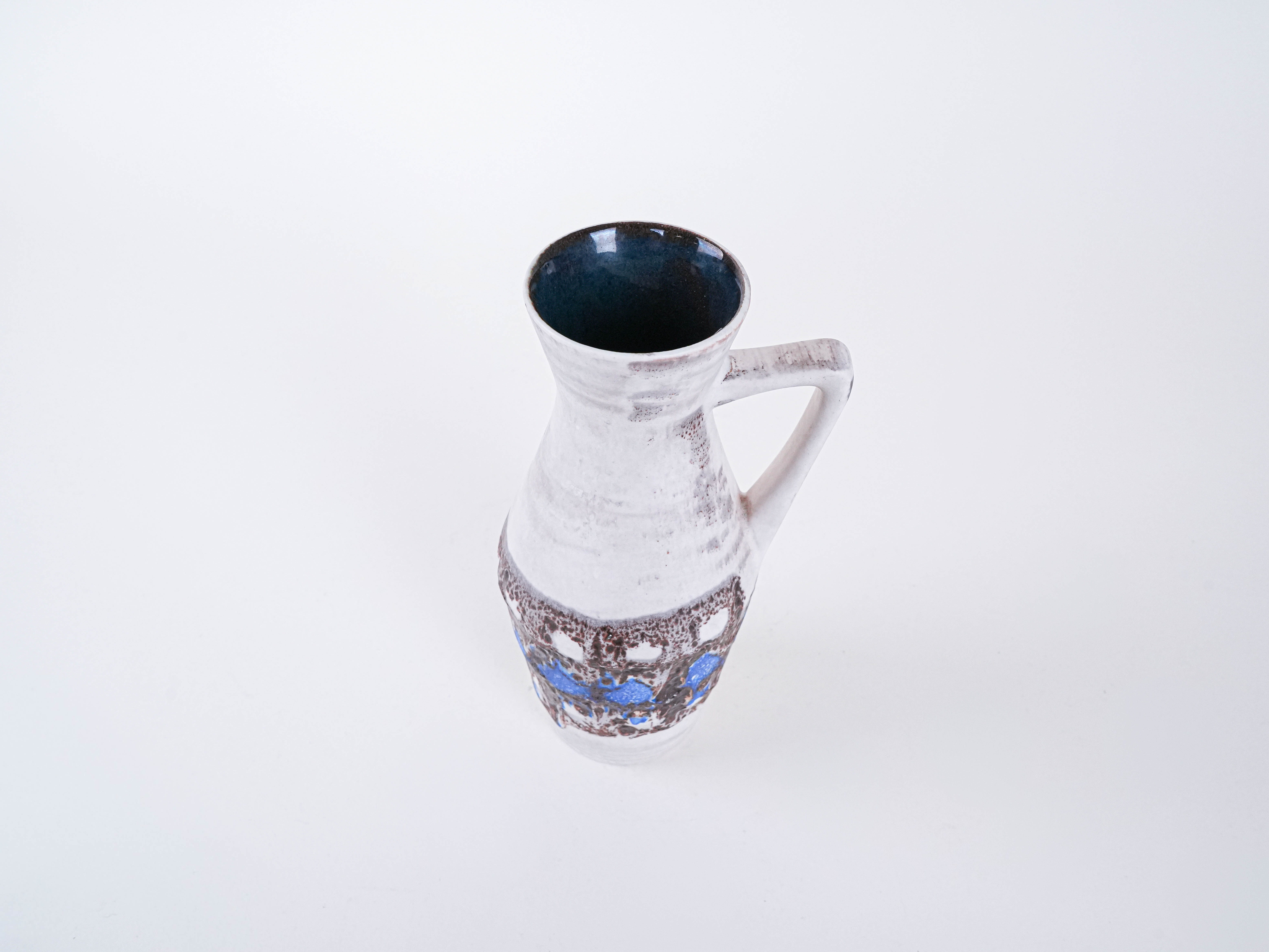 Keramikvase mit Henkel 1960er Jahre