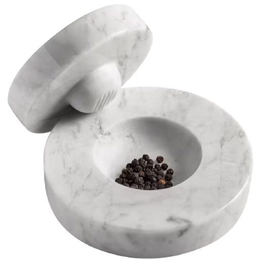 Bianco Tischmörser Carrara-Marmor Weiß