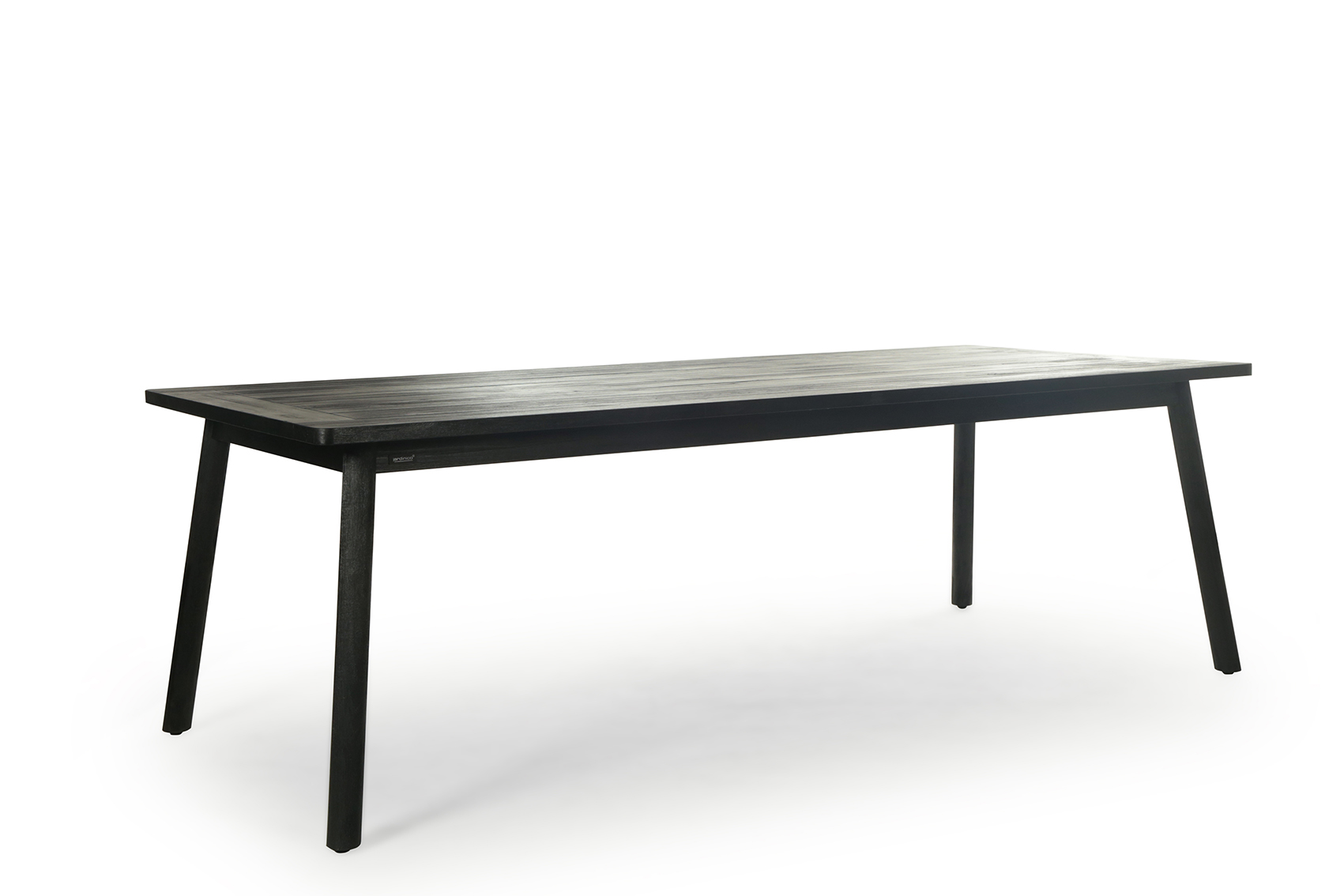 NERO Esstisch Teakholz Schwarz 240x100 cm