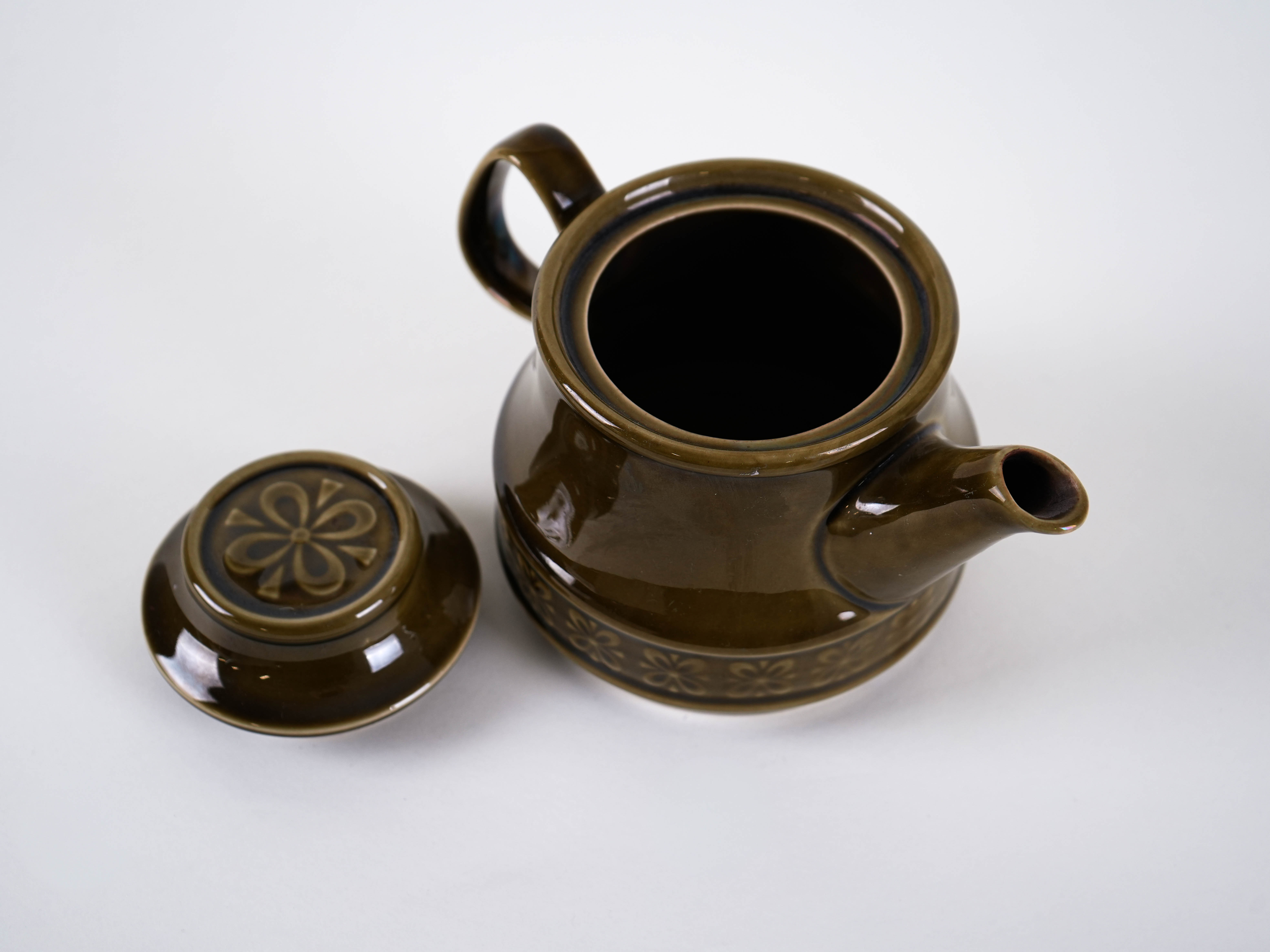 Ceramic teapot 1980s made in Poland